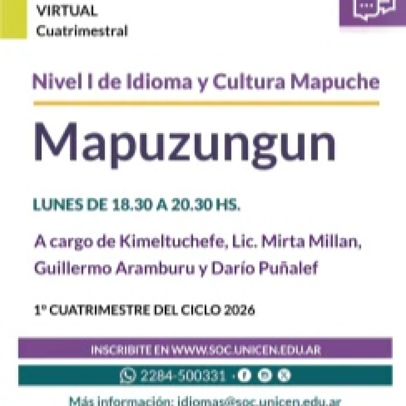 En Avenidas / Guillermo Aramburu / Curso de Mapuzungun episode artwork