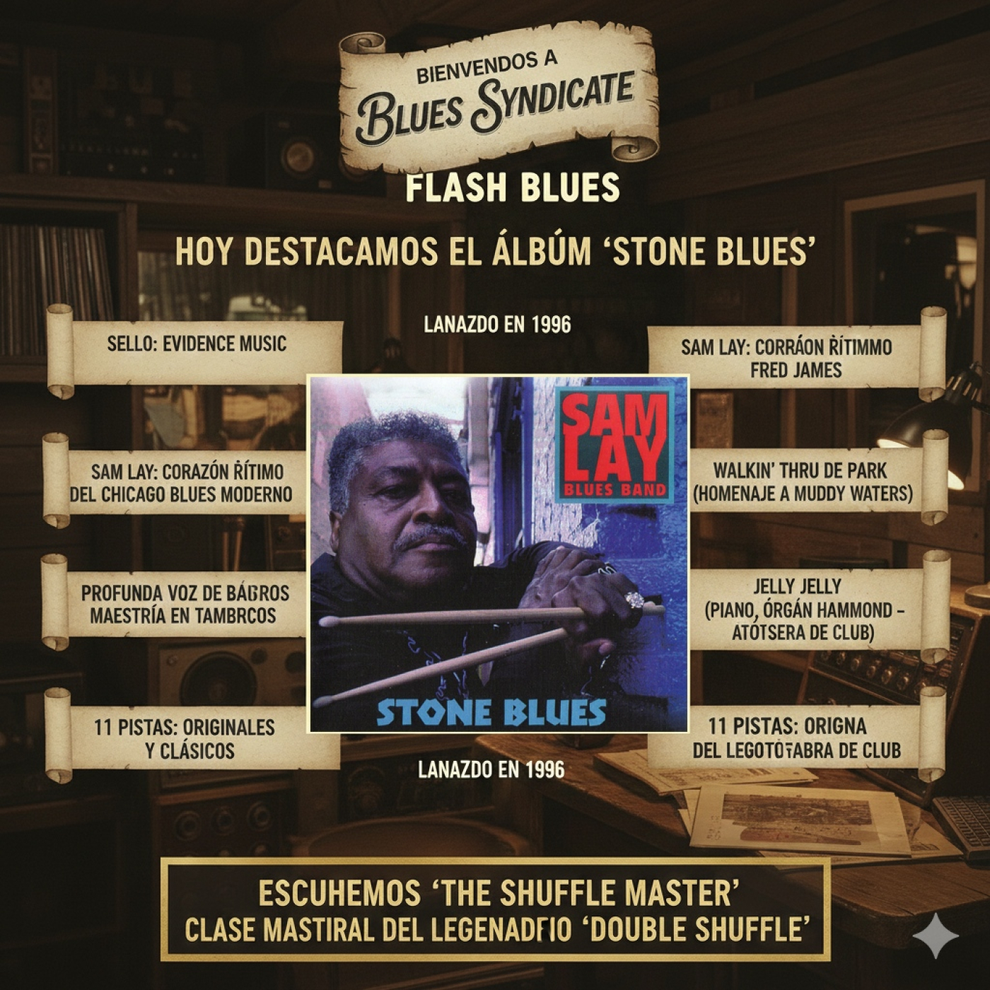 FLASH BLUES - THE SHUFFLE MASTER - SAM LAY episode artwork