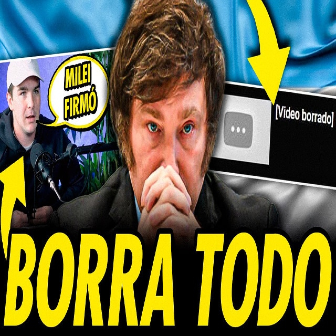 Milei desesperado: intenta borrar todas las huellas de la estafa