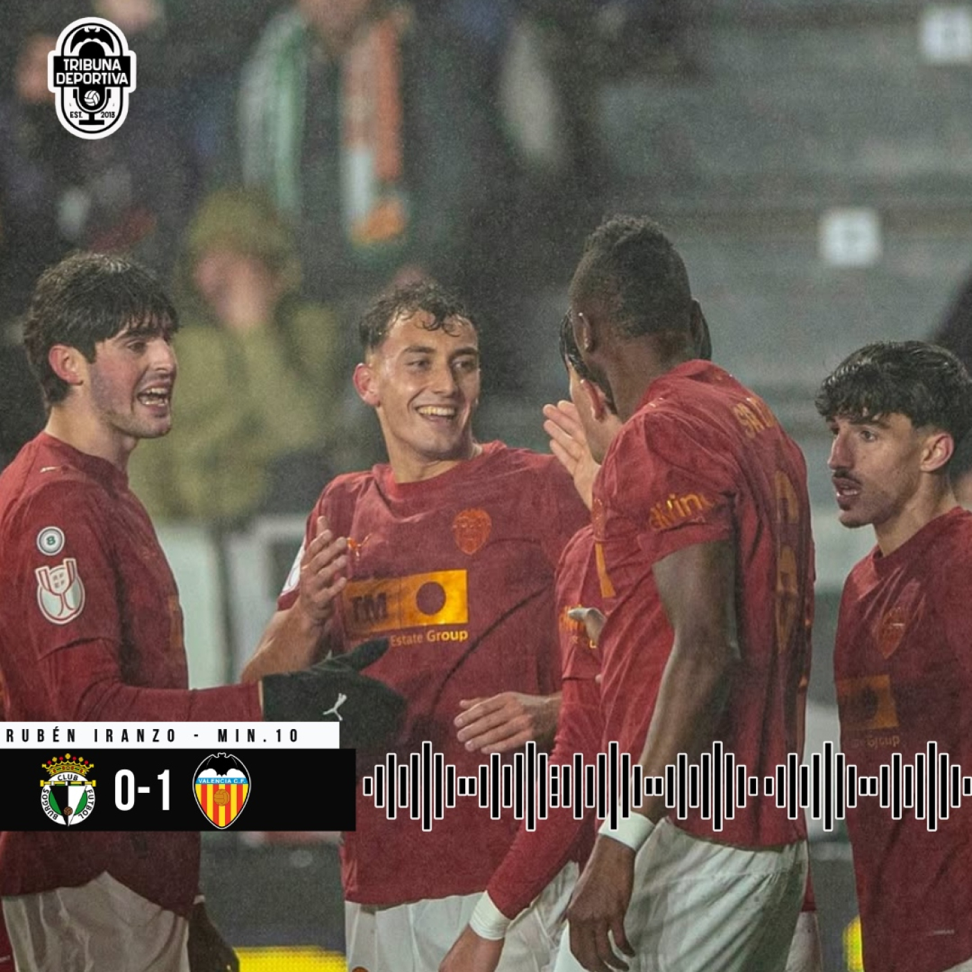 GOL | Iranzo Burgos CF 0 - 1 Valencia CF Octavos de Final Copa del Rey