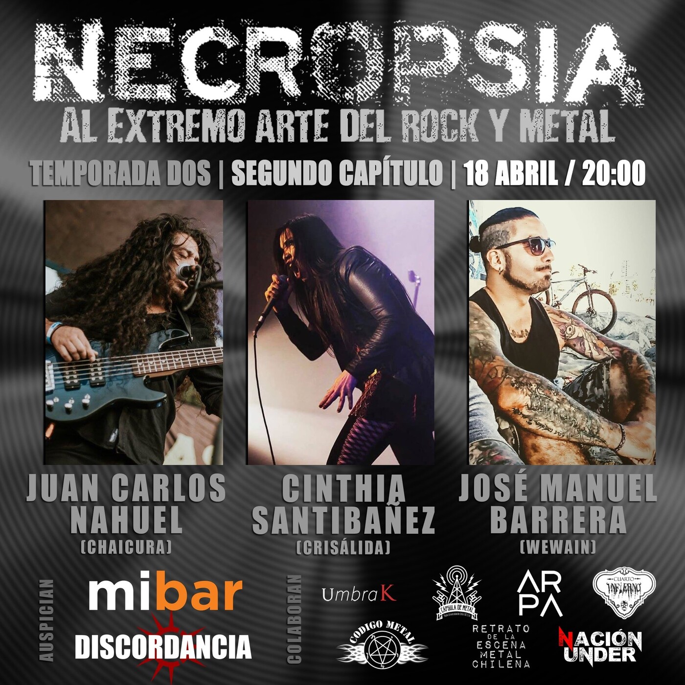 Necropsia al Extremo Arte del Rock y Metal
