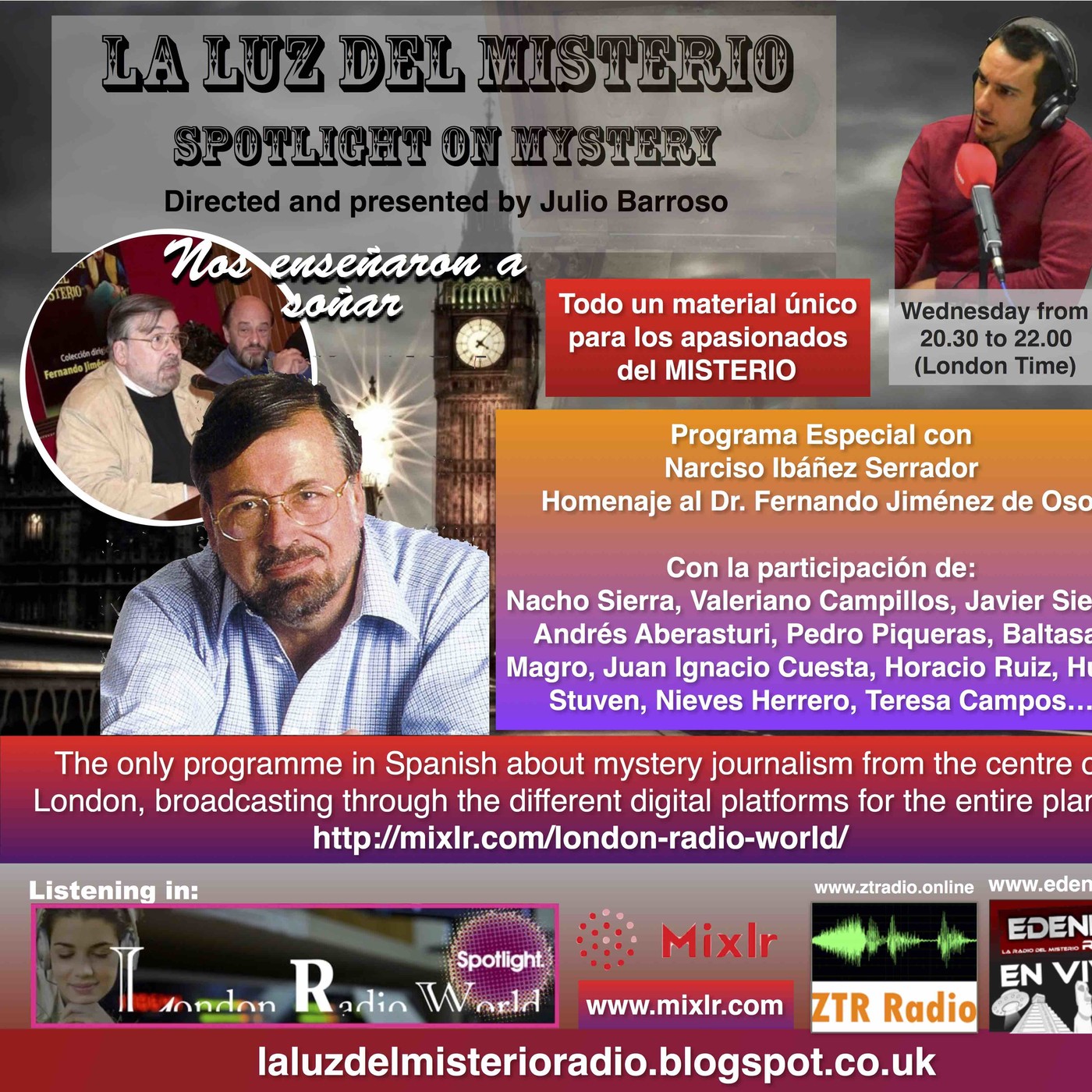 La Luz del Misterio 7/09/16 ESPECIAL JIMÉNEZ DEL OSO