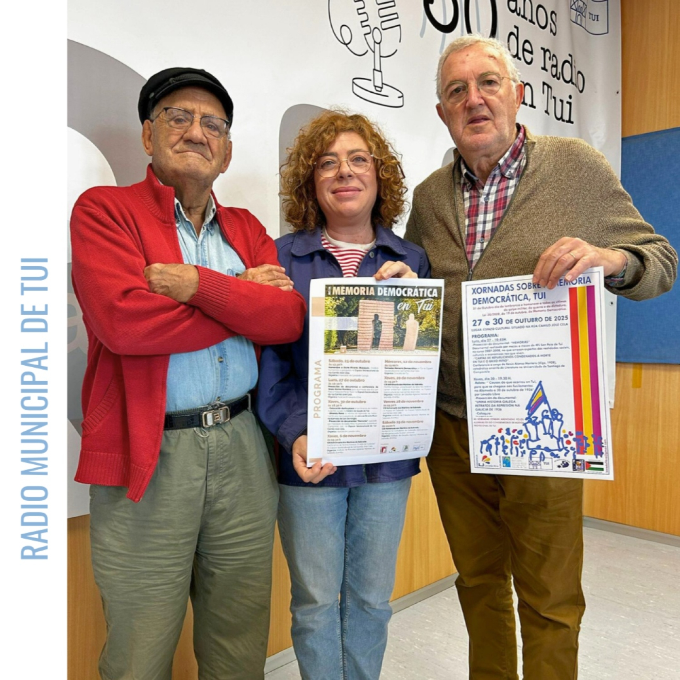 Ent. Sonsoles Vicente, concelleira de Cultura, Manuel Fernández e Manuel Vázquez, de Levada Libre | Memoria Democrática episode artwork