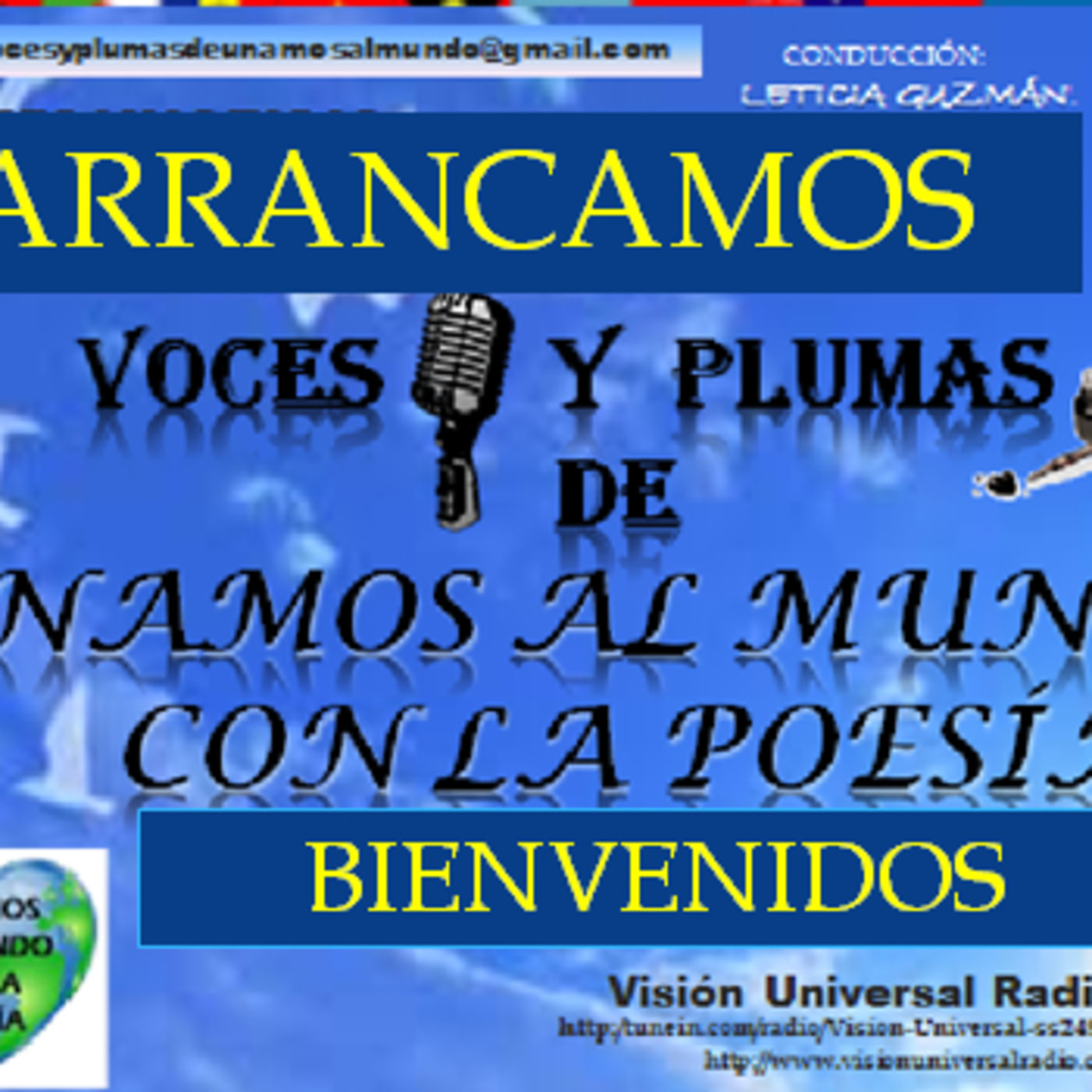 VOCES Y  PLUMAS DE  UNAMOS AL MUNDO CON LA POESIA