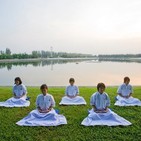 Mindfulness para niños. Meditación de tranquilidad El lago en calma