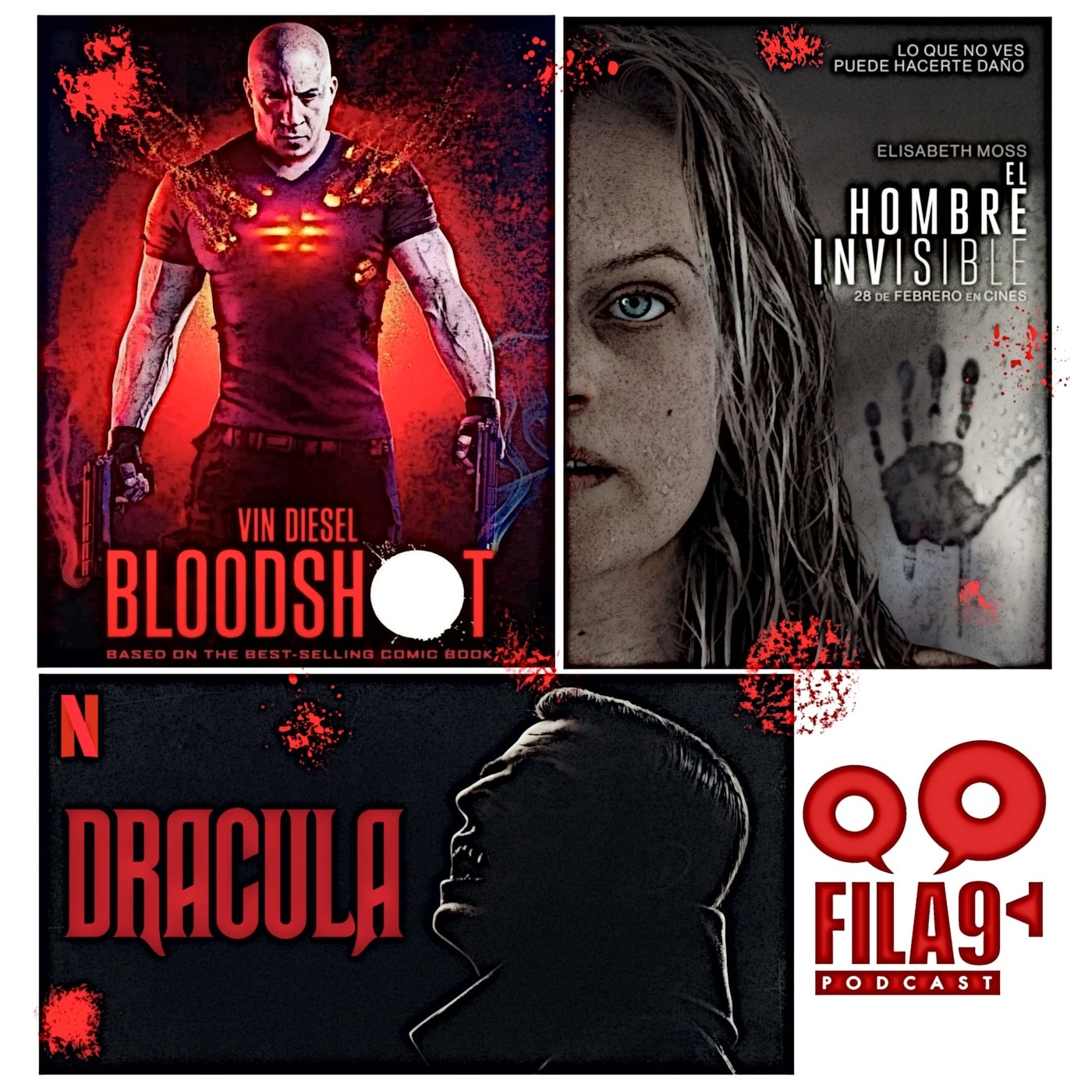 Fila9 3x12 - Bloodshot, Drácula, El Hombre Invisible...¡marzo sangriento!