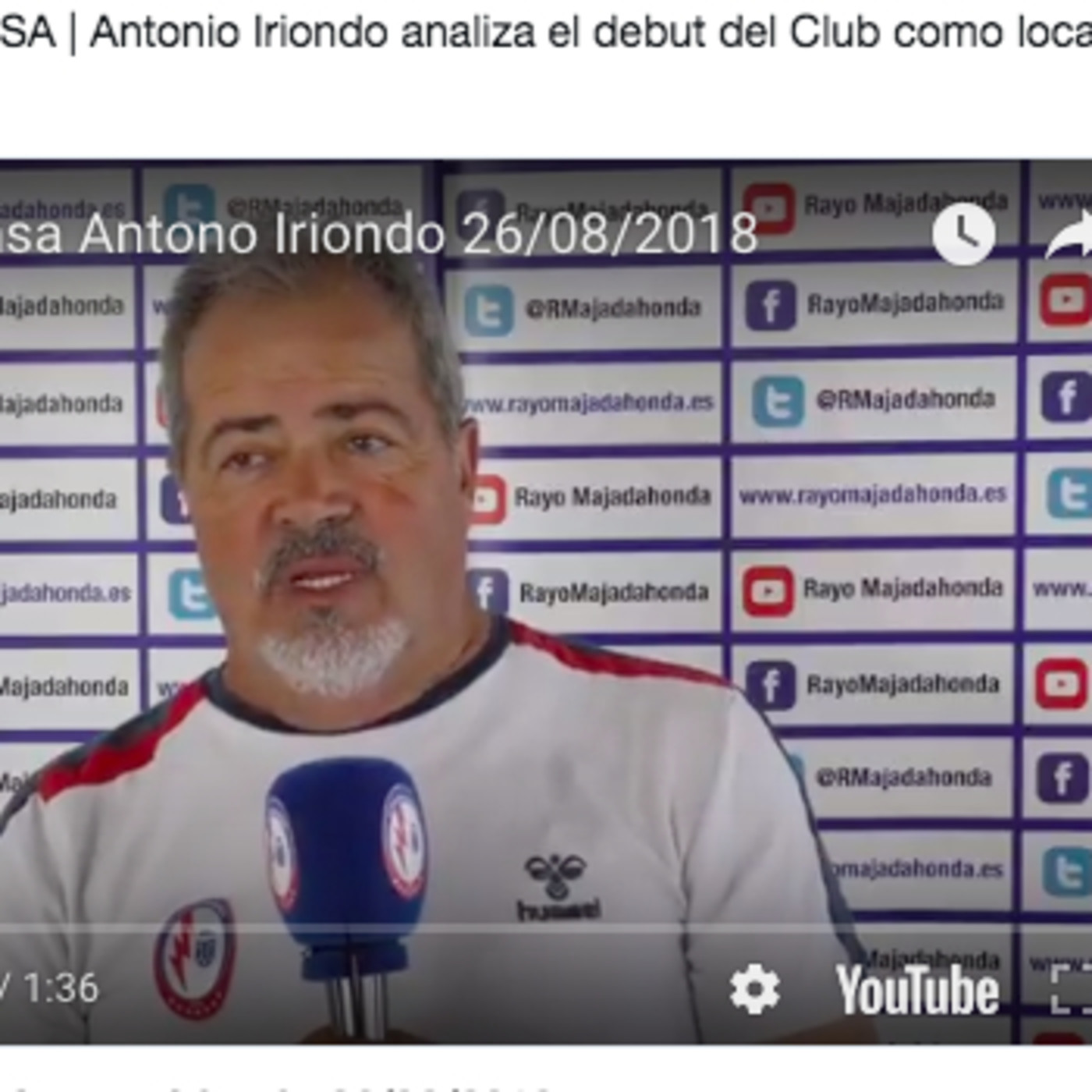 Iriondo se defiende de las críticas a la poca regularidad del Rayo Majadahonda episode artwork