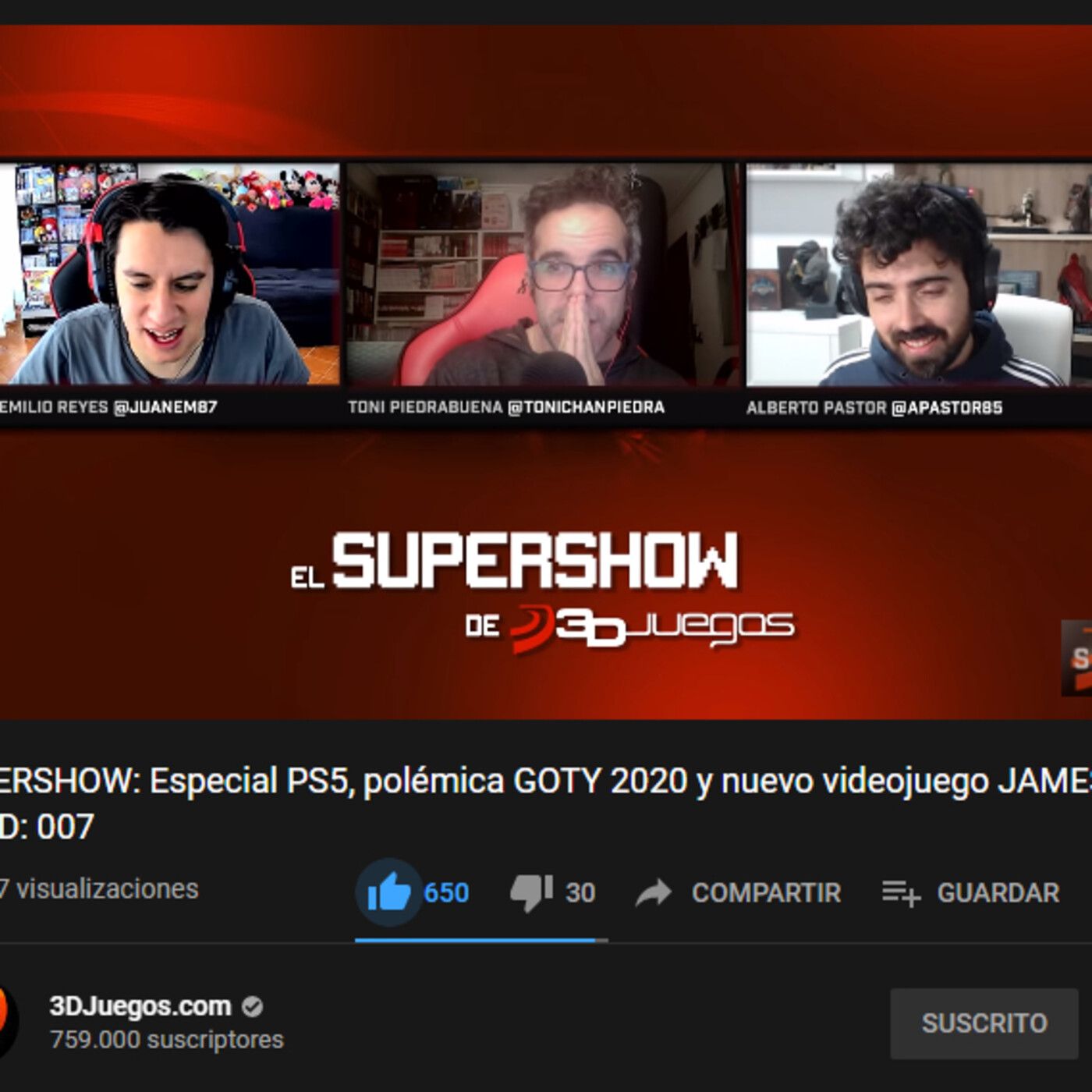 SUPERSHOW 3DJuegos: Regresa 007 - Nominados Game Awards - Golden Joystick Awards - Impresiones Ps5 y más! episode artwork