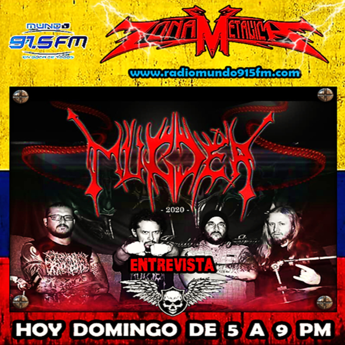 ZONA METÁLICA ENTREVISTA A MURDER 16-febrero-2020 episode artwork