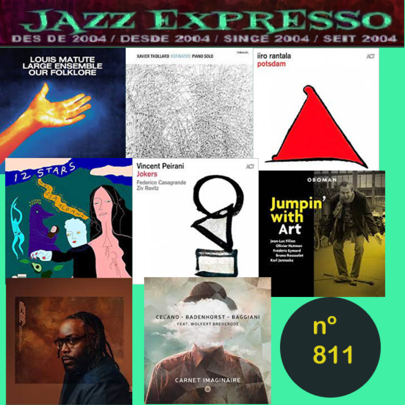 Jazz Expresso 811 a Sants 3 Ràdio.Rantala,Aldana,Peirani,Matute ,Thollard, Celano,Oboman,Hill episode artwork