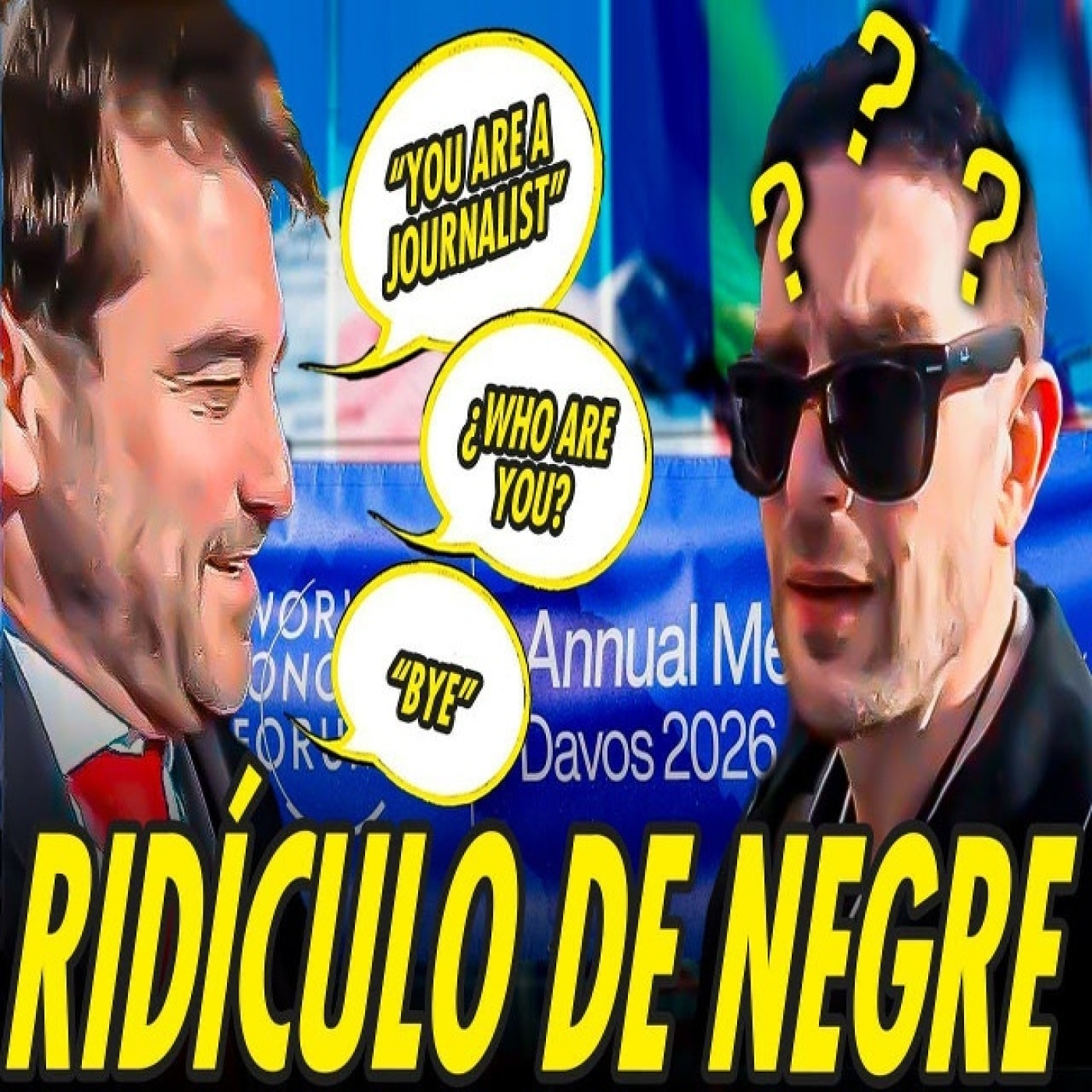 JAVIER NEGRE HACE EL RIDÍCULO EN DAVOS