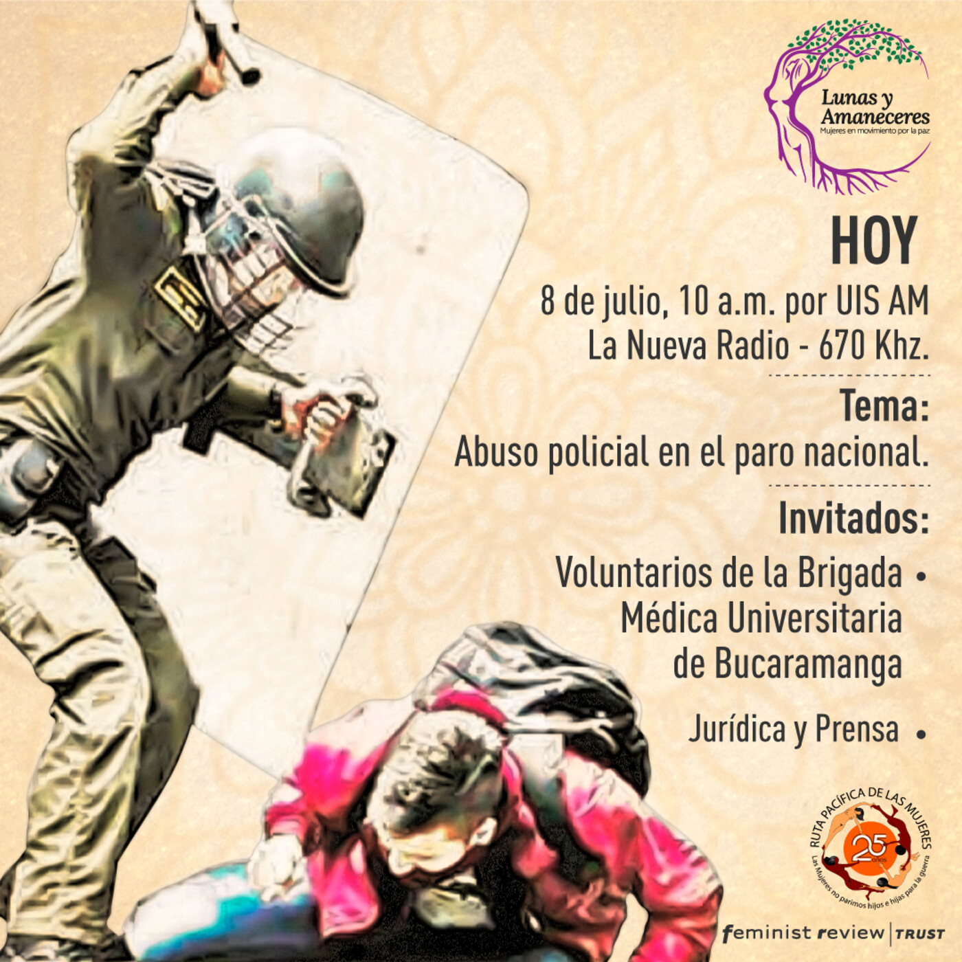 Lunas y Amaneceres, Mujeres en Movimiento X la Paz