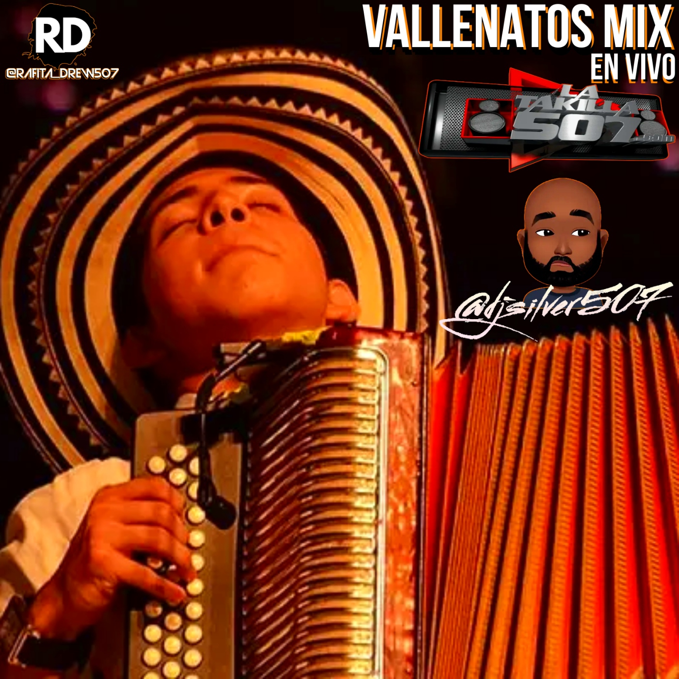 Sesion de vallenatos del alma (mix live) - deejay silver