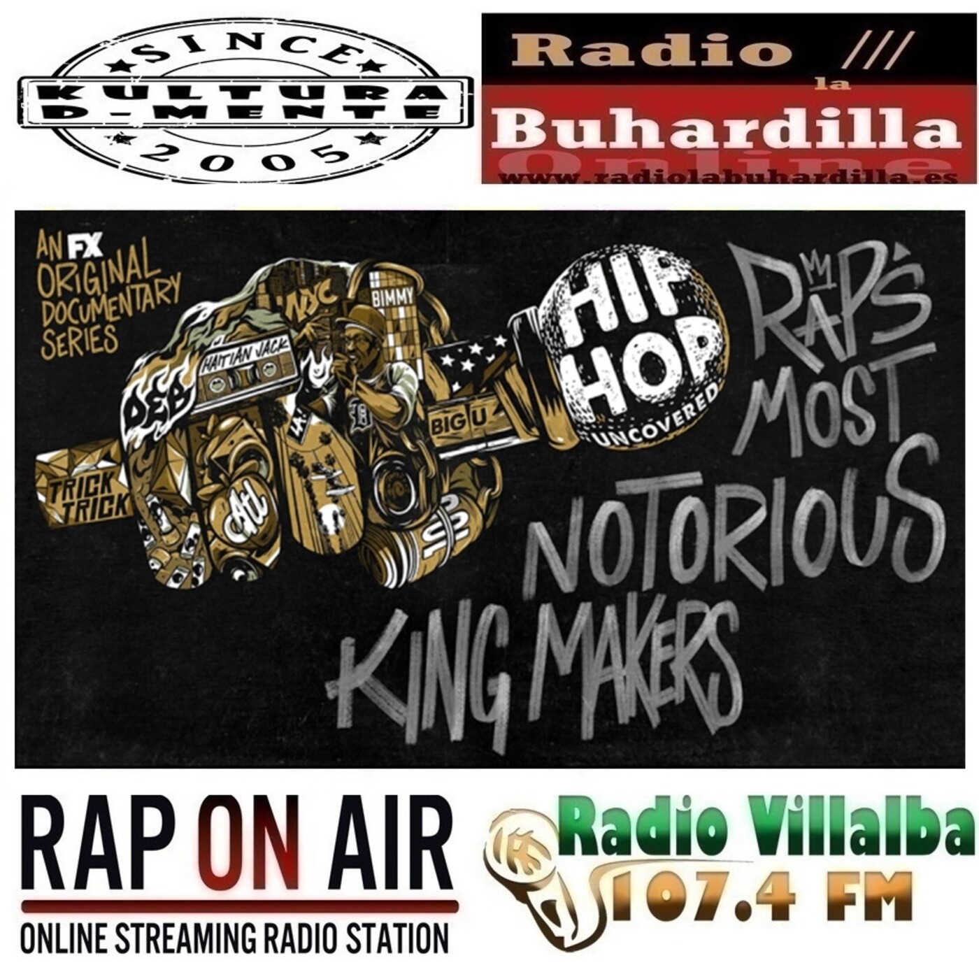Kultura D-Mente 18/07/21 15x40 "Hip Hop Uncovered" episode artwork
