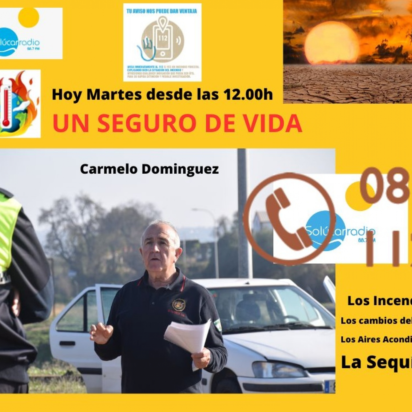 UN SEGURO DE VIDA "Bomberos con Carmelo Dominguez" episode artwork