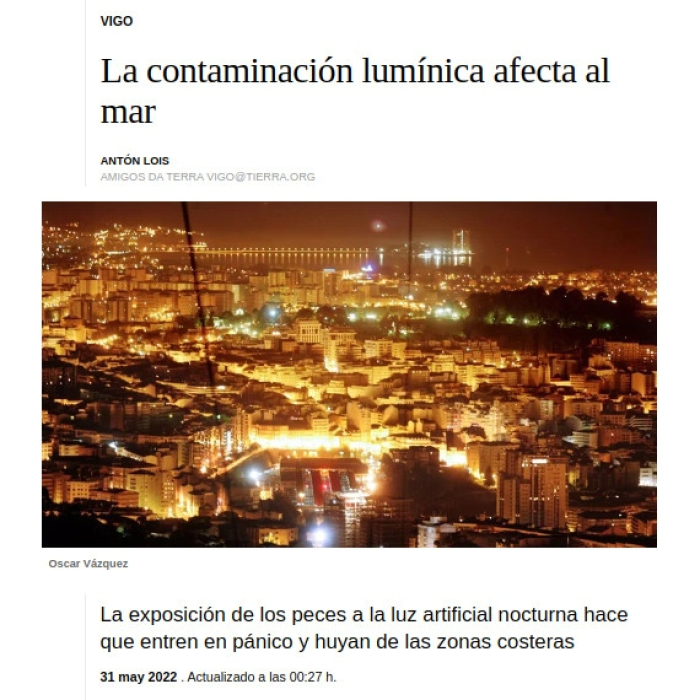 A noite é necesaria