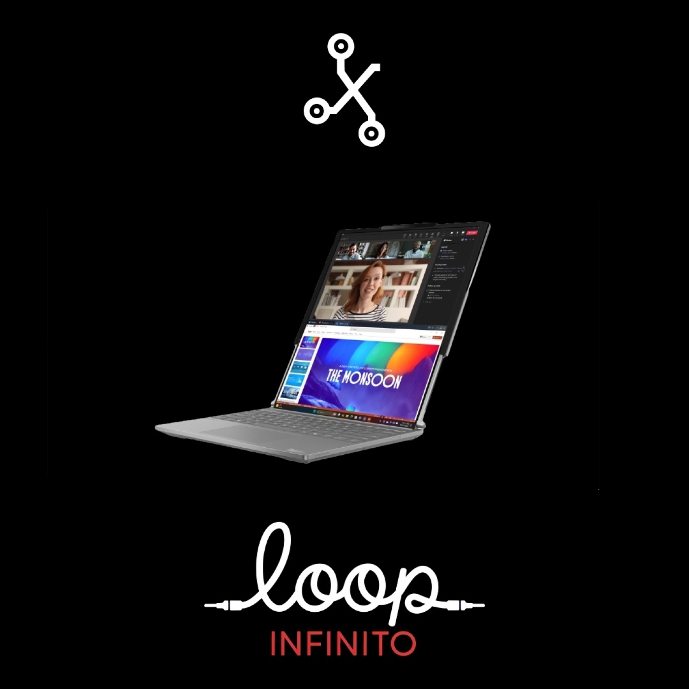 Probando un portátil enrollable