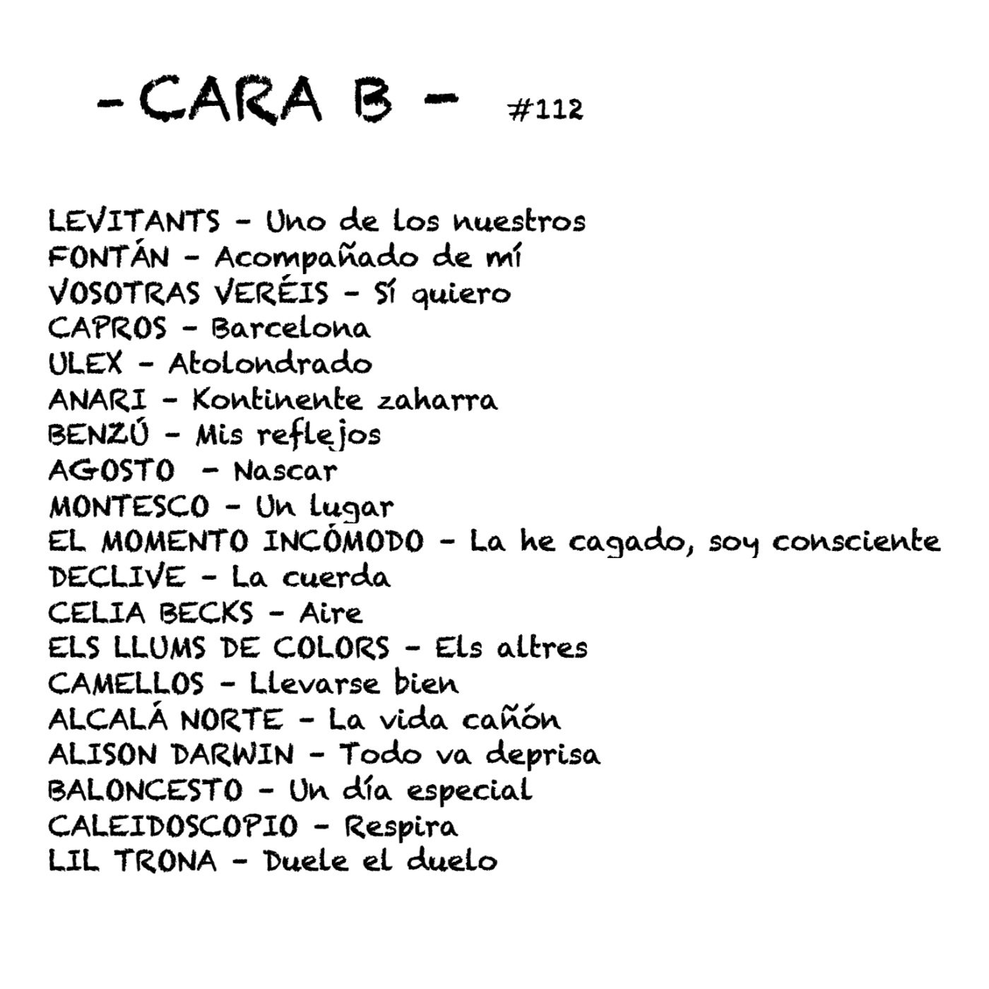Cara B - 112