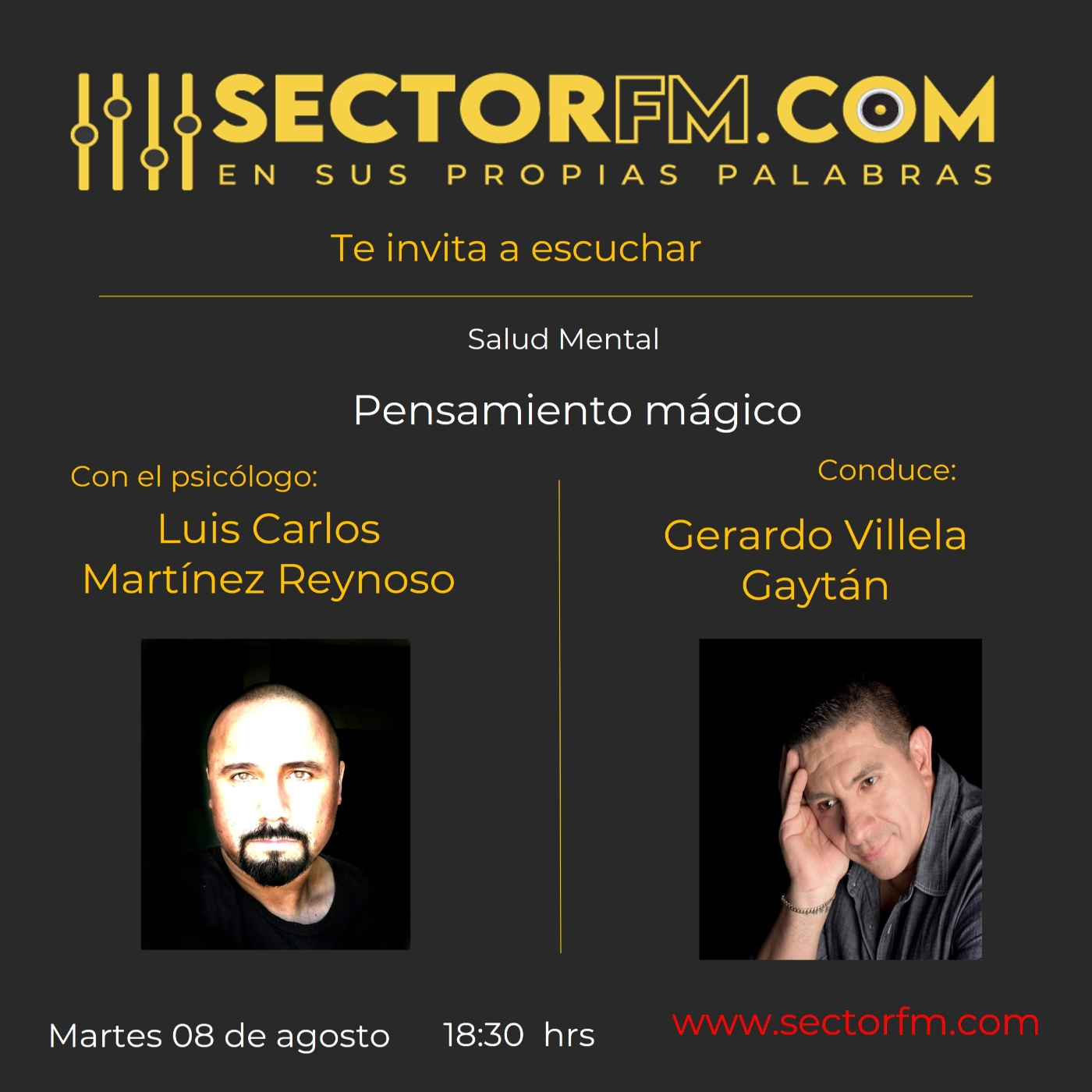 Salud mental Pensamiento mágico con Luis Carlos Martínez Reynoso 09-08-23 episode artwork