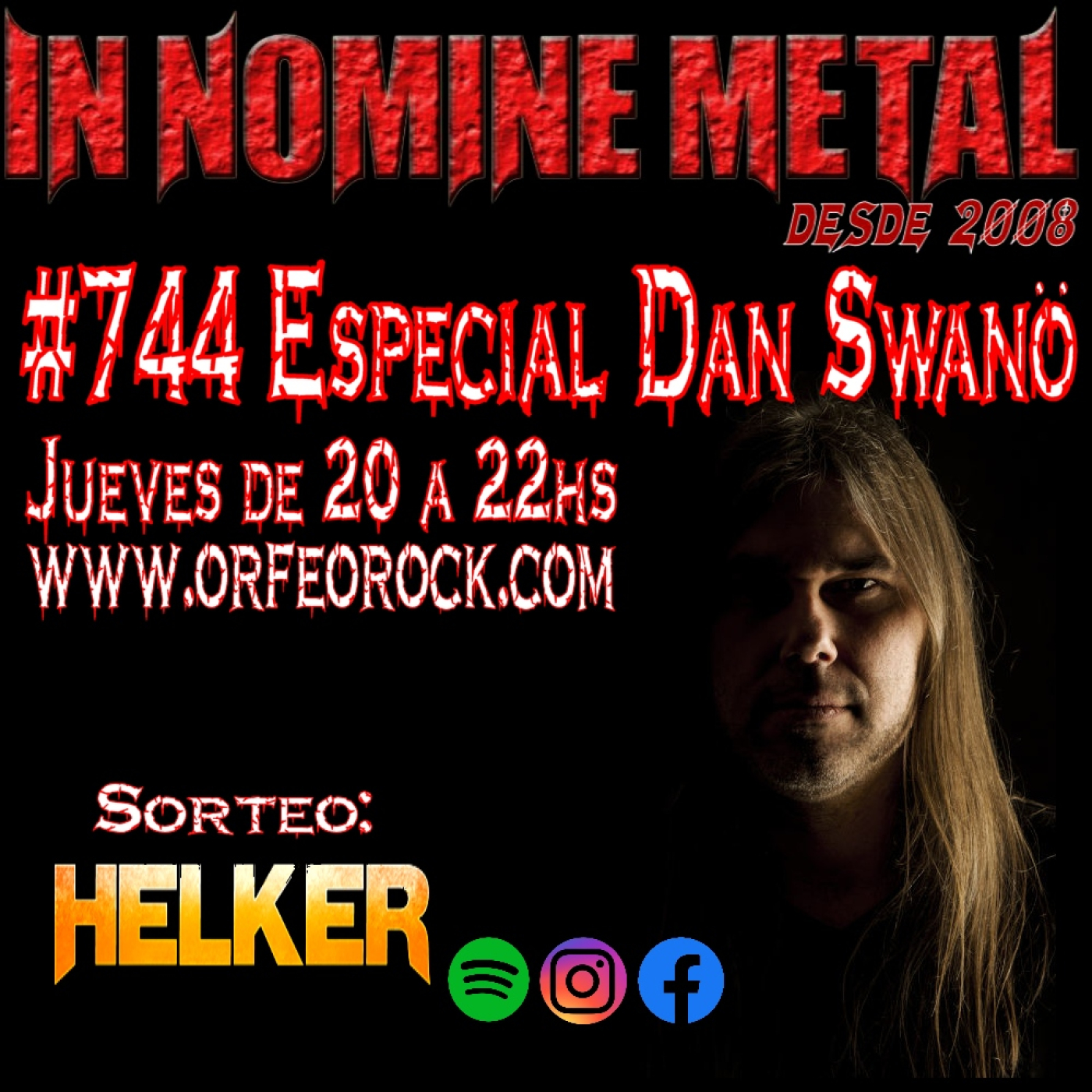 In Nomine Metal 744 - 15-05-2025 - Especial Dan Swanö episode artwork