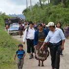 Marcha contra la cementera San Gabriel-Cementos Progreso. San Juan Sacatepéquez(Guatemala).