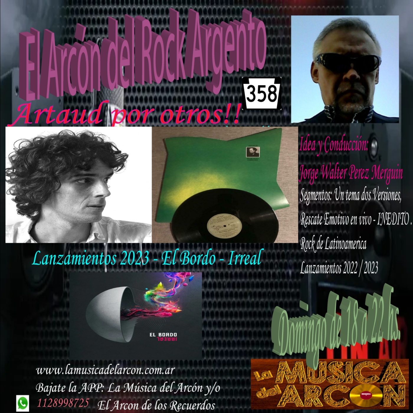 El Arcon del Rock Argento - Emision nº 358 Homenaje Artaud - 05-11-2023 episode artwork