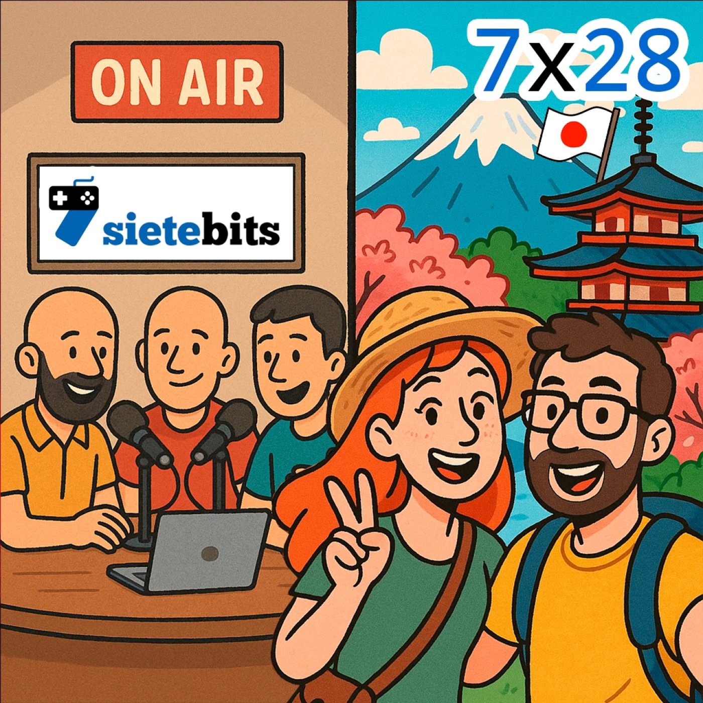 SieteBITS 7x28 | Audioblog desde Japón y tres hablando de Marathón, GTA VI, un Tinder de Smash Bros y Tralalero Tralalá episode artwork