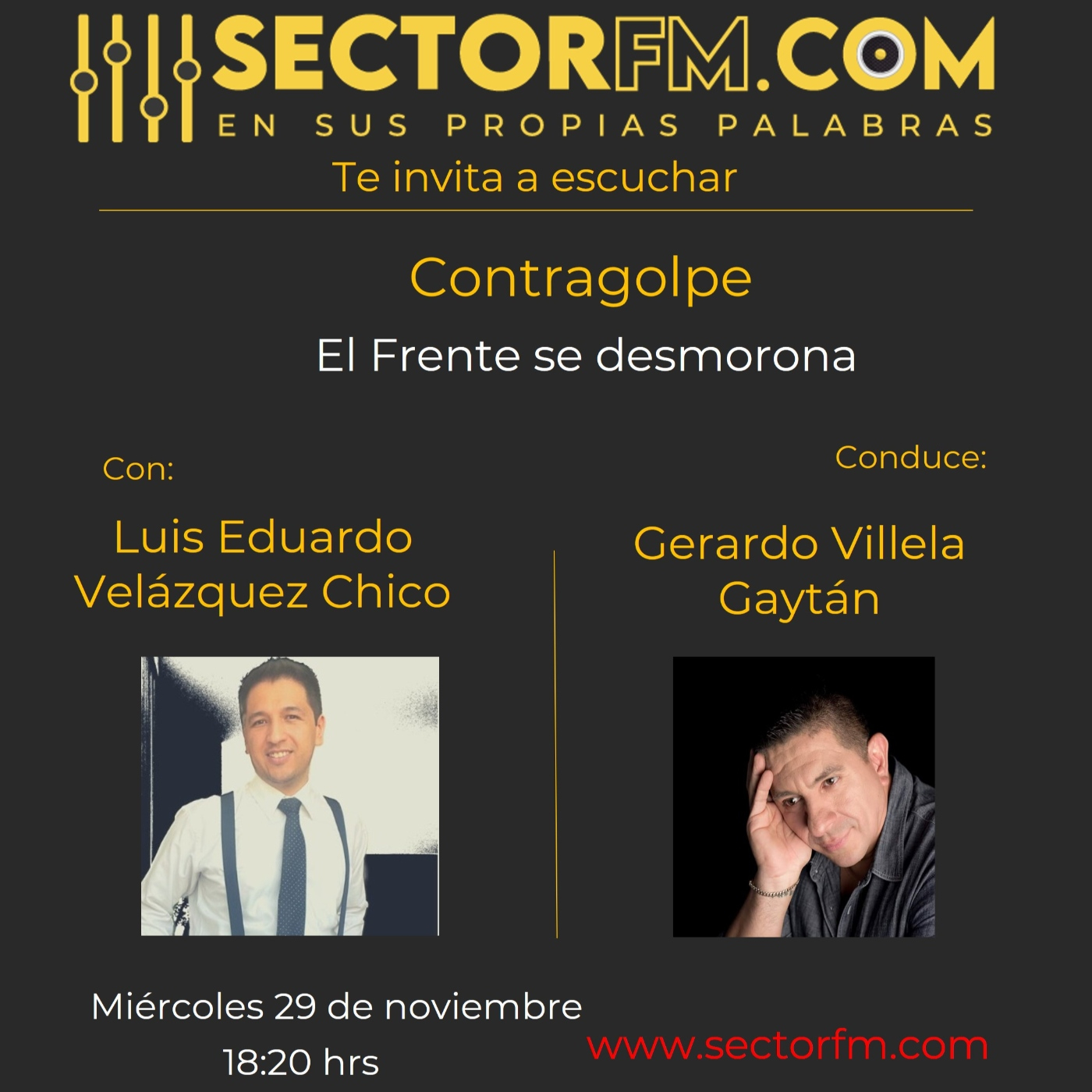 Contragolope 29 de noviembre con Luis Eduardo Velázquez Chico El desmoronamiento del Frente episode artwork