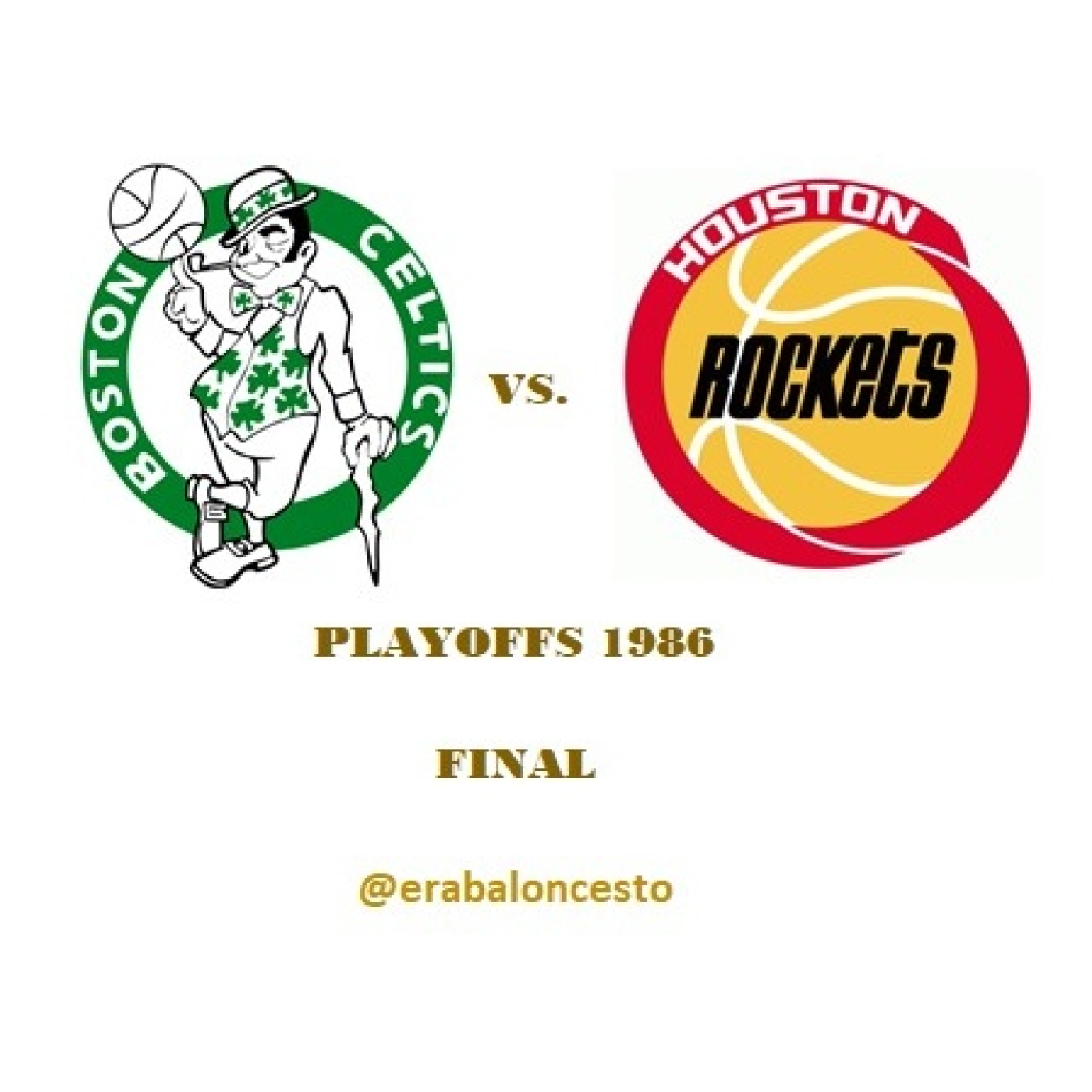 Era baloncesto - NBA 1986 (44) – Playoffs; Final NBA; Celtics vs. Rockets