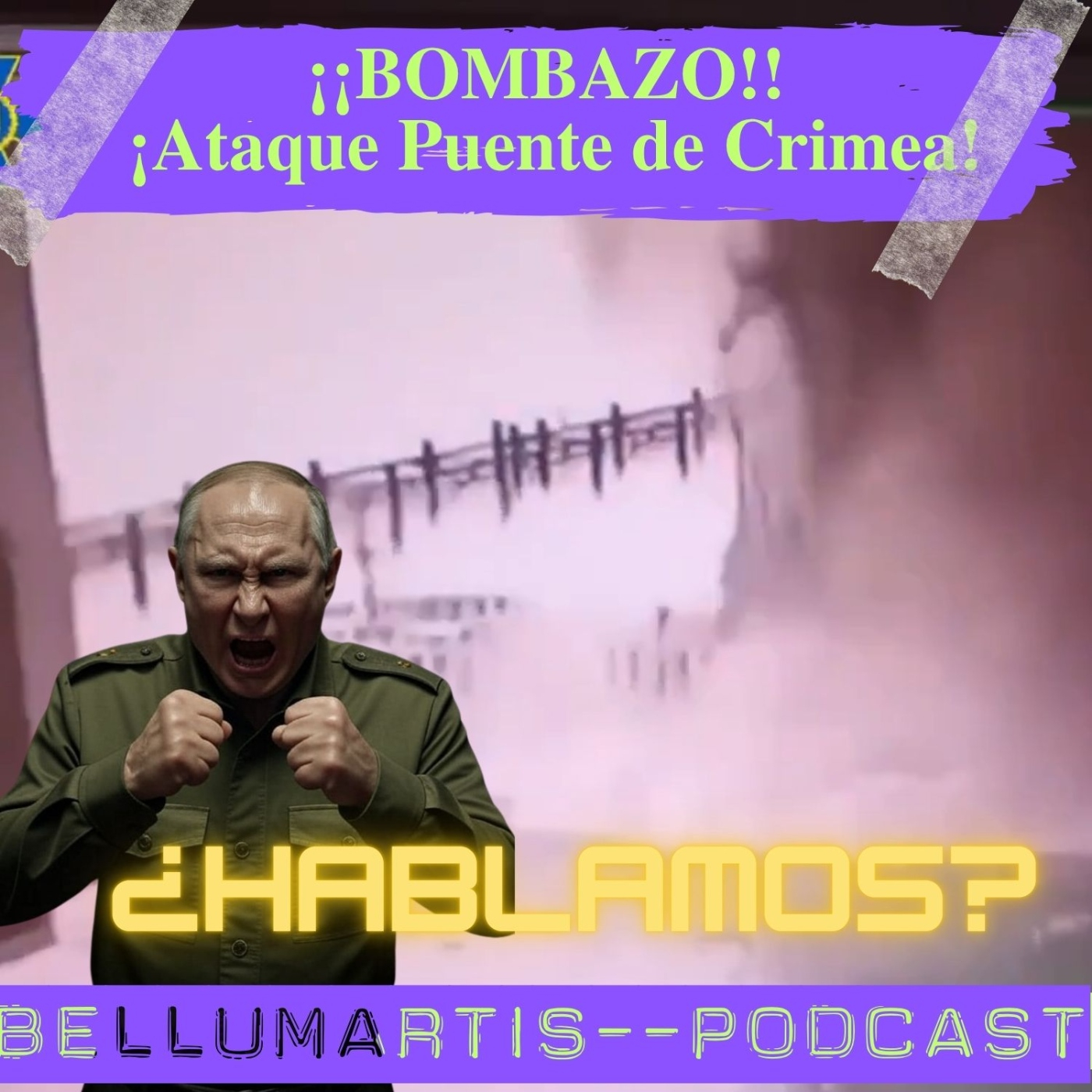 ¡¡BOMBAZO!! 1100 Kilos de Operación Especial: El Puente de Crimea Vuelve a Estallar