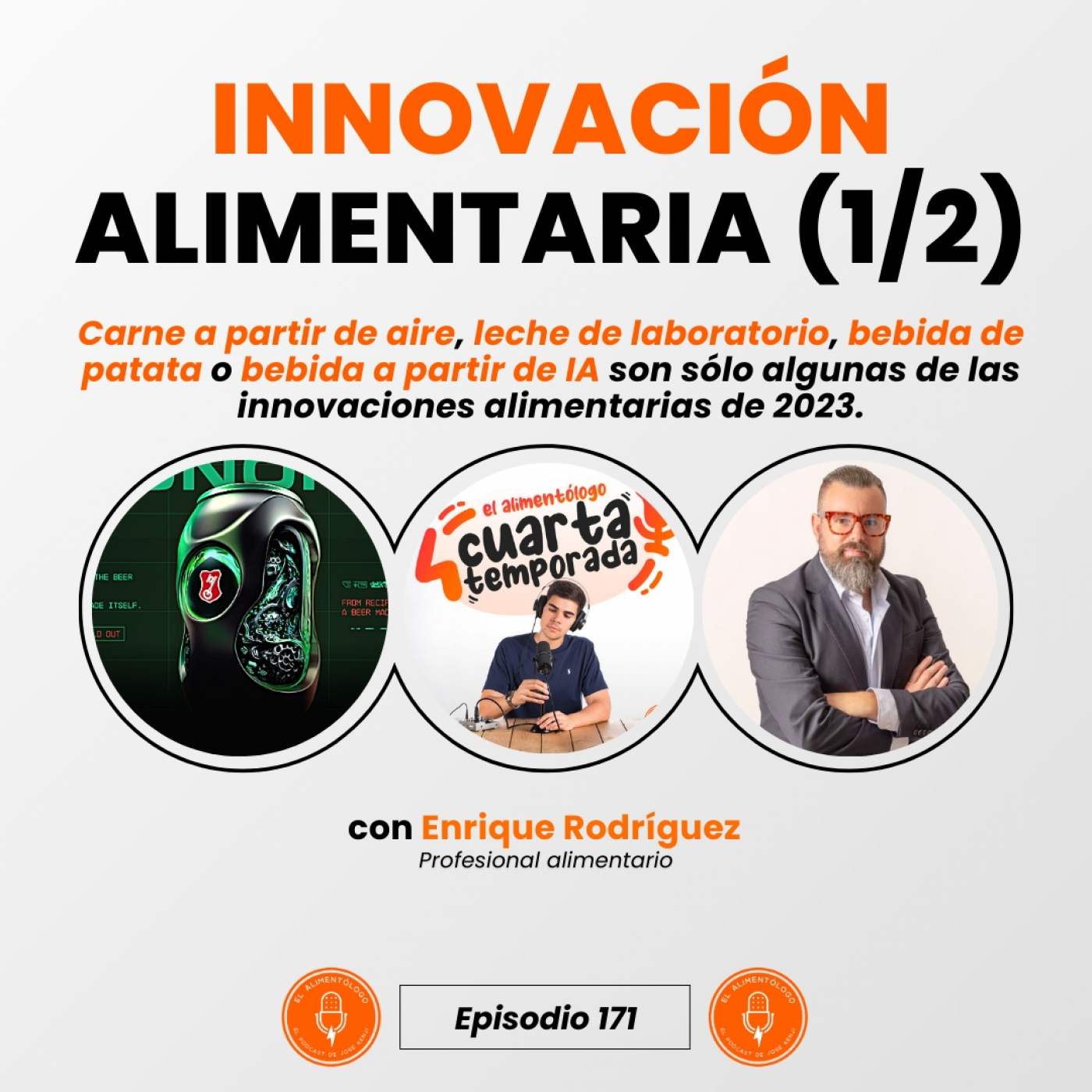 Carne a partir de Aire, Leche de Laboratorio, Bebida de Patata: Innovación Alimentaria 2023 Parte 1/2 (Ep. 171)