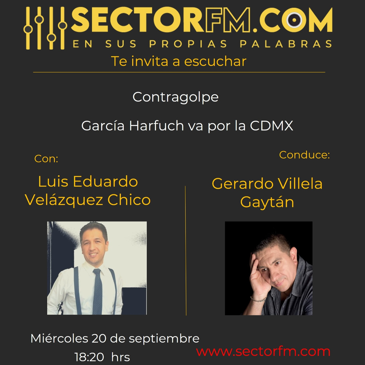 Contragolpe con Luis Velázquez autodestape de Harfuch - Equidad de Género 20-09-23 episode artwork