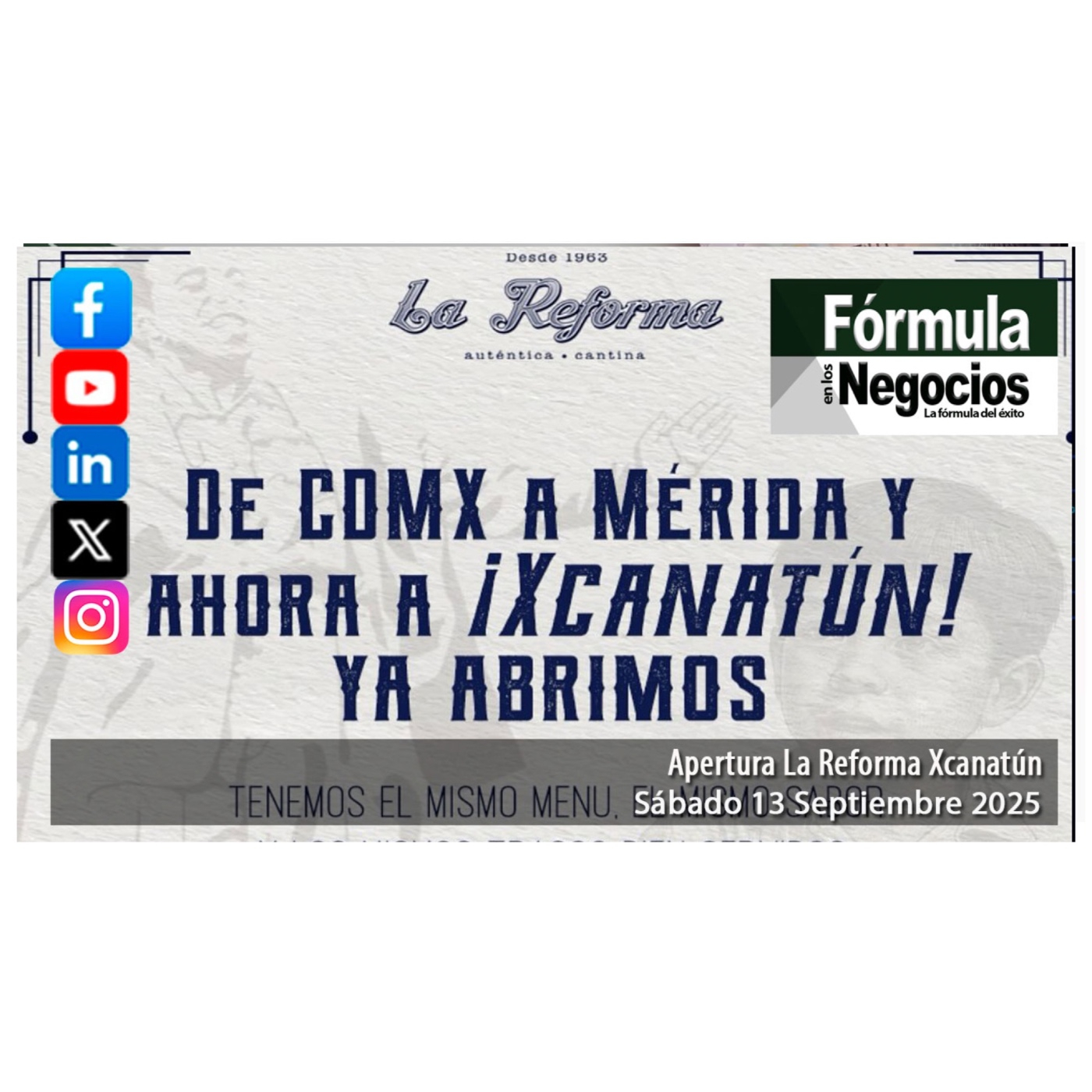 FÓRMULA EN LOS NEGOCIOS