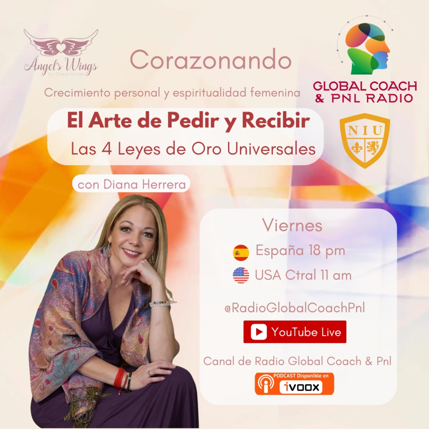 El arte de pedir y recibir 4 leyes de oro | Diana Herrera. Angel’s Wings