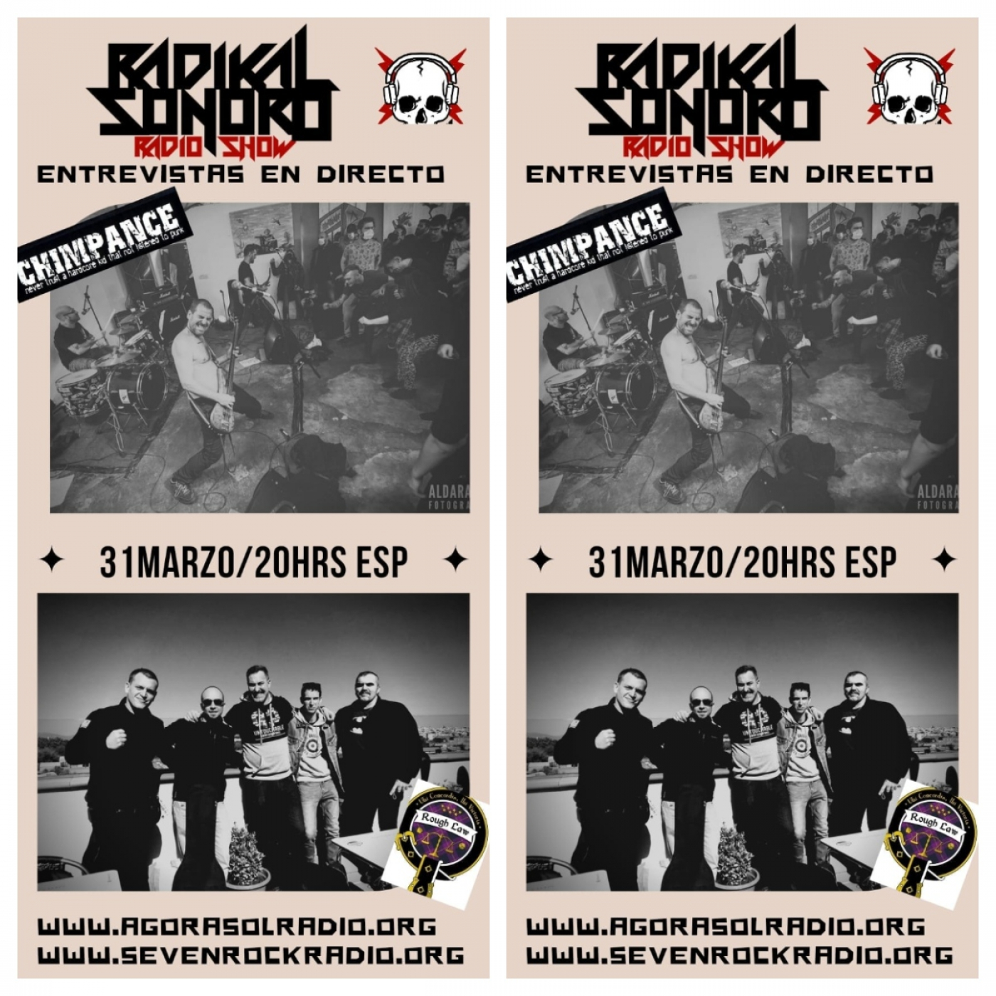 EPISODIO 71|Entrevista a las bandas ROUGH LAW Y CHIMPANCE episode artwork