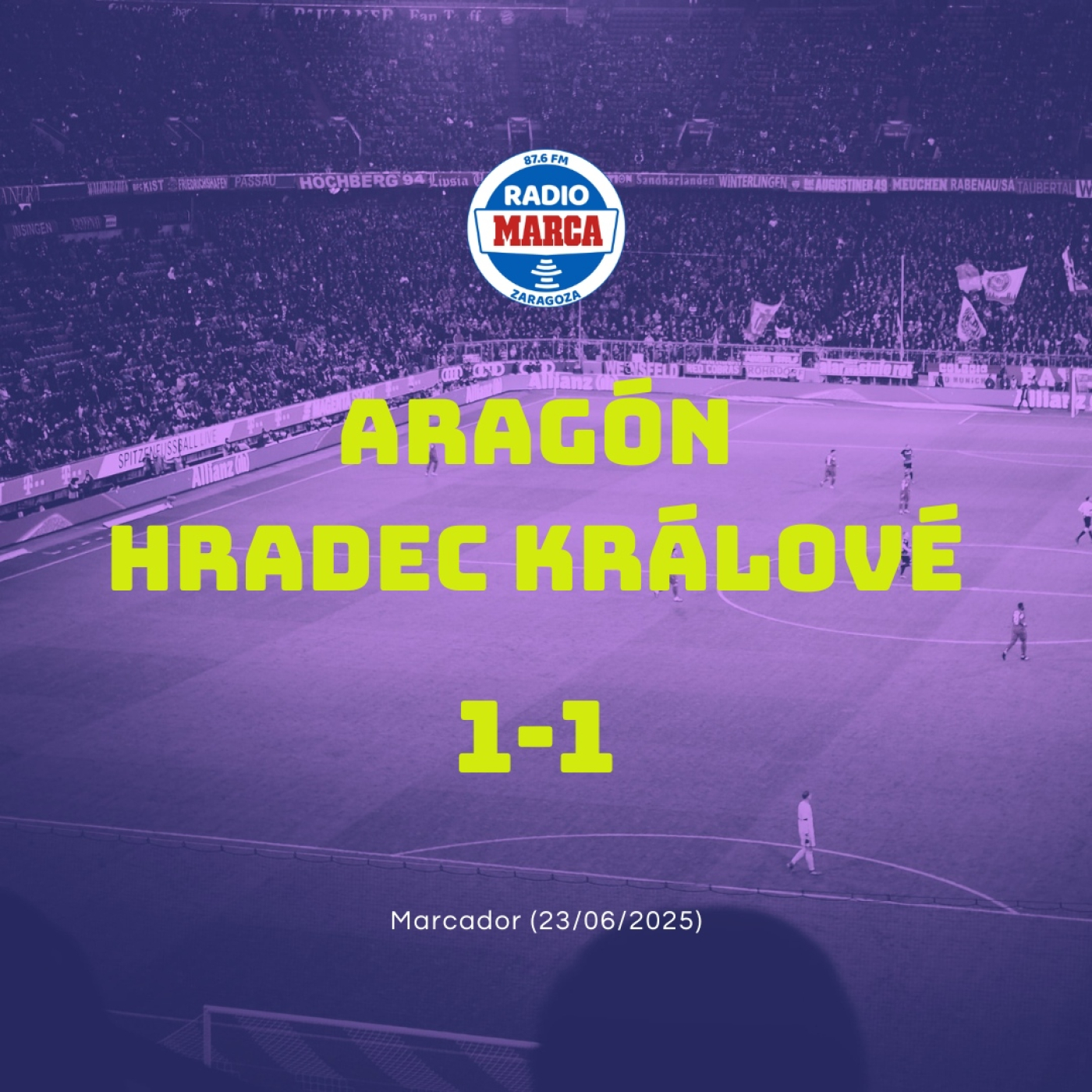 23-06-2025 - Aragón vs Hradec Králové episode artwork