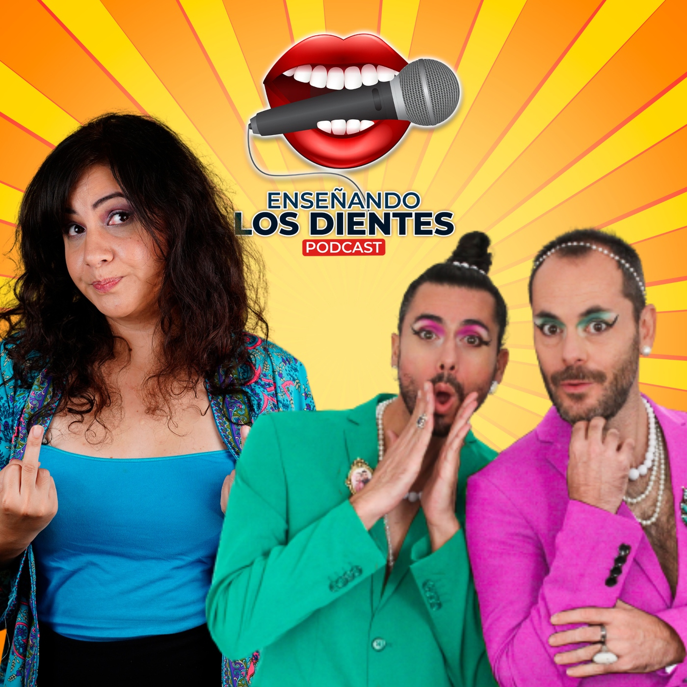 Enseñando los dientes