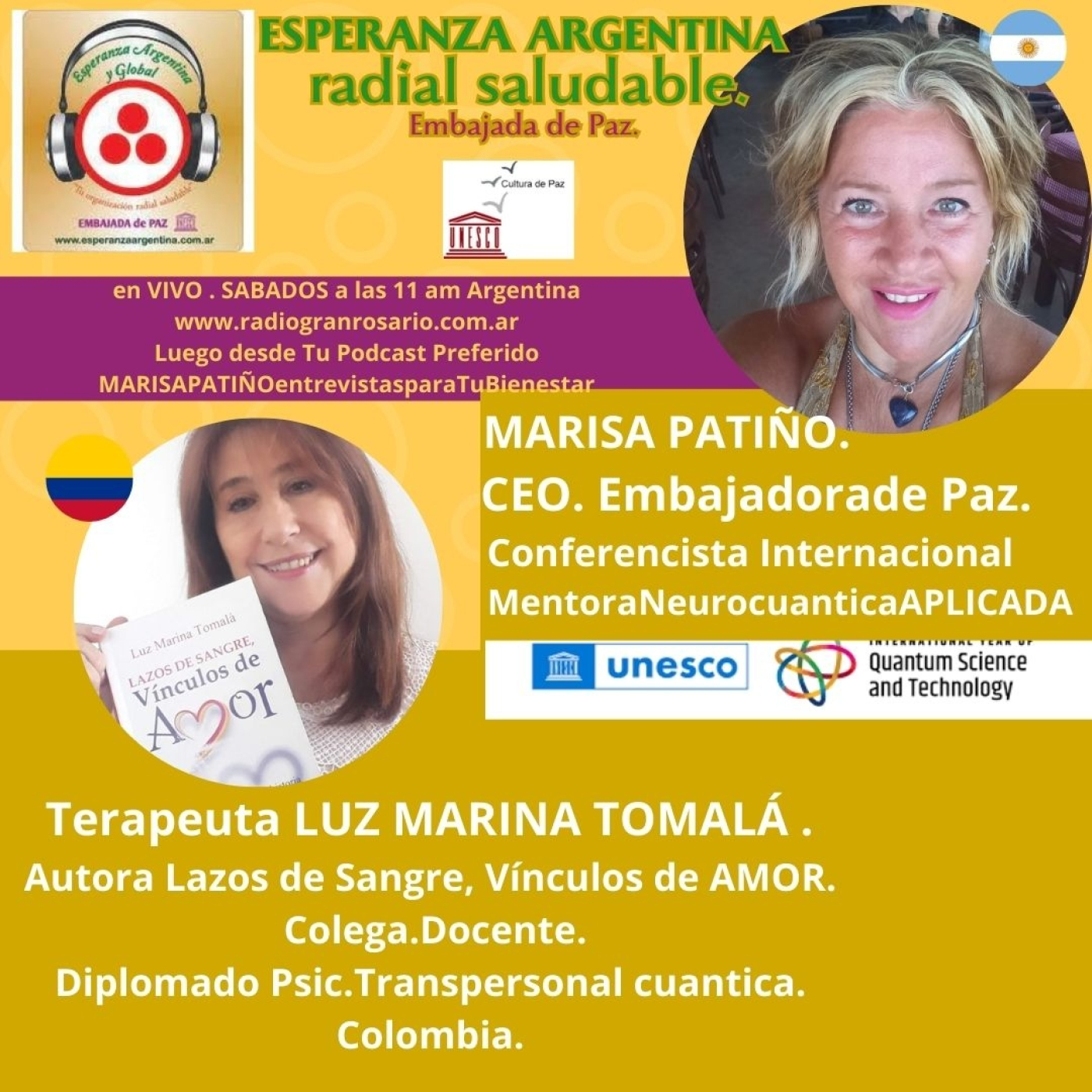MARISAPATIÑO,entrevistas para TU BIENESTAR
