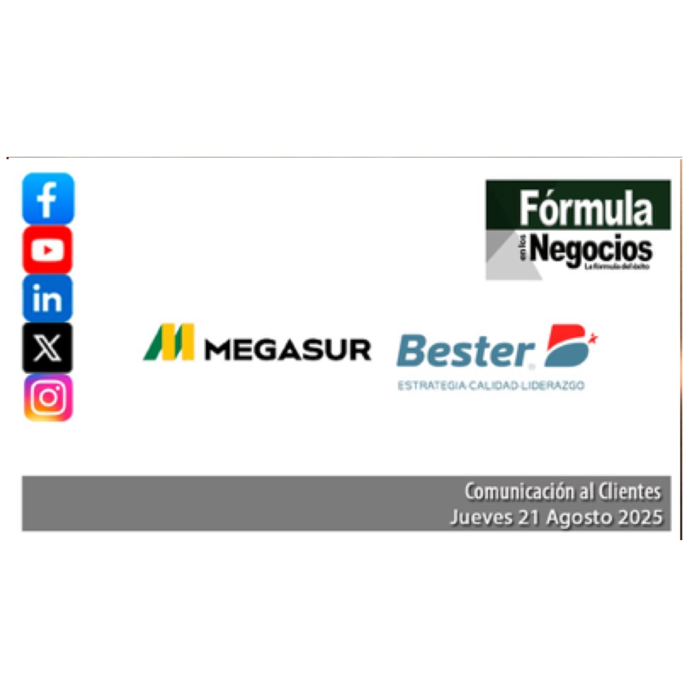 FÓRMULA EN LOS NEGOCIOS