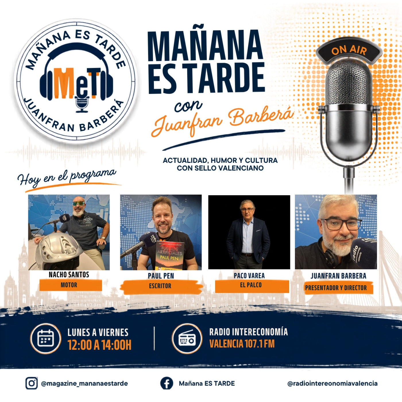 MAÑANA ES TARDE!!! MET 23 de septiembre de 2026 NACHO SANTOS Y EL MOTOR, PAUL PEN Y SUS FUEGOS ARTIFICIALESY EL PALCO
