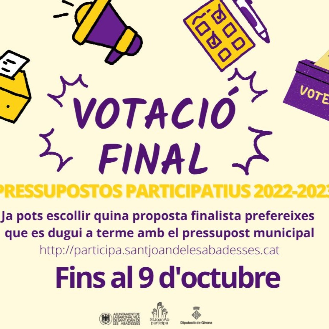 Fins al 9 d'octubre podeu decidir el destí de 50.000€ del pressupost municipal episode artwork