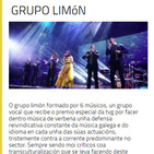 ENTREVISTA a MANOELE de FELISA do GRUPO LIMÓN, finalista dos PREMIOS MARTÍN CODAX venres 27-04-2018