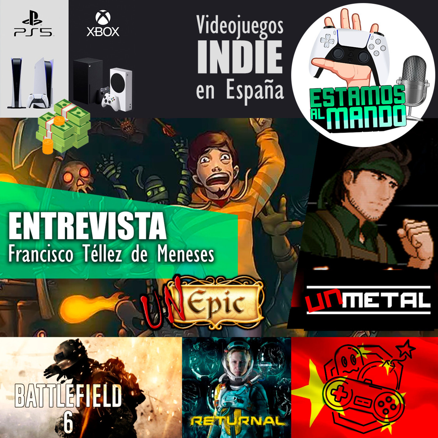 EAM 3-30 Entrevista a Francisco Téllez, creador de UnMetal, desarrollo indie en España, Battlefield 6, mercado Chino