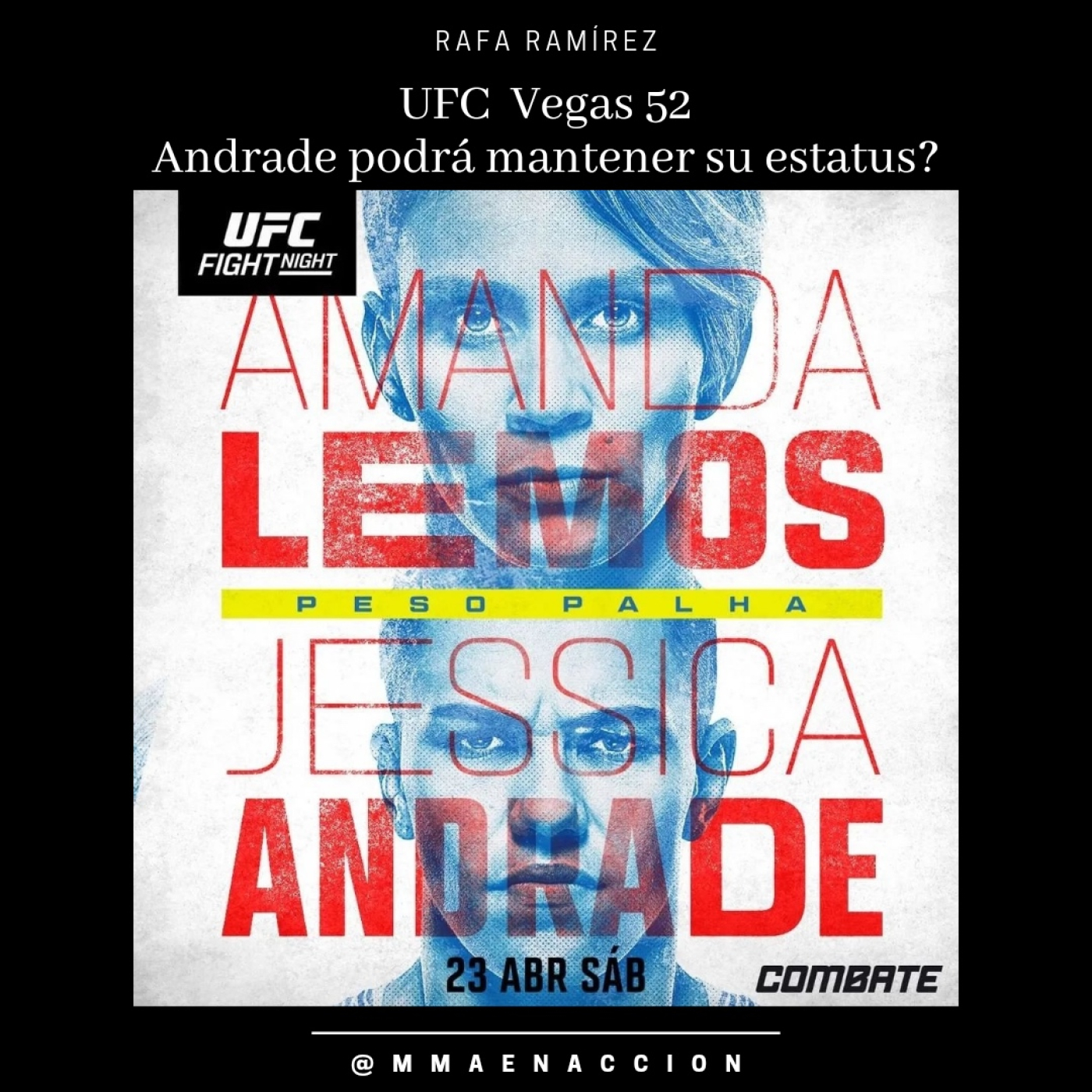 UFC Vegas 52 Lemos vs Andrade - Puede Bate Estaca mantener su estatus? episode artwork