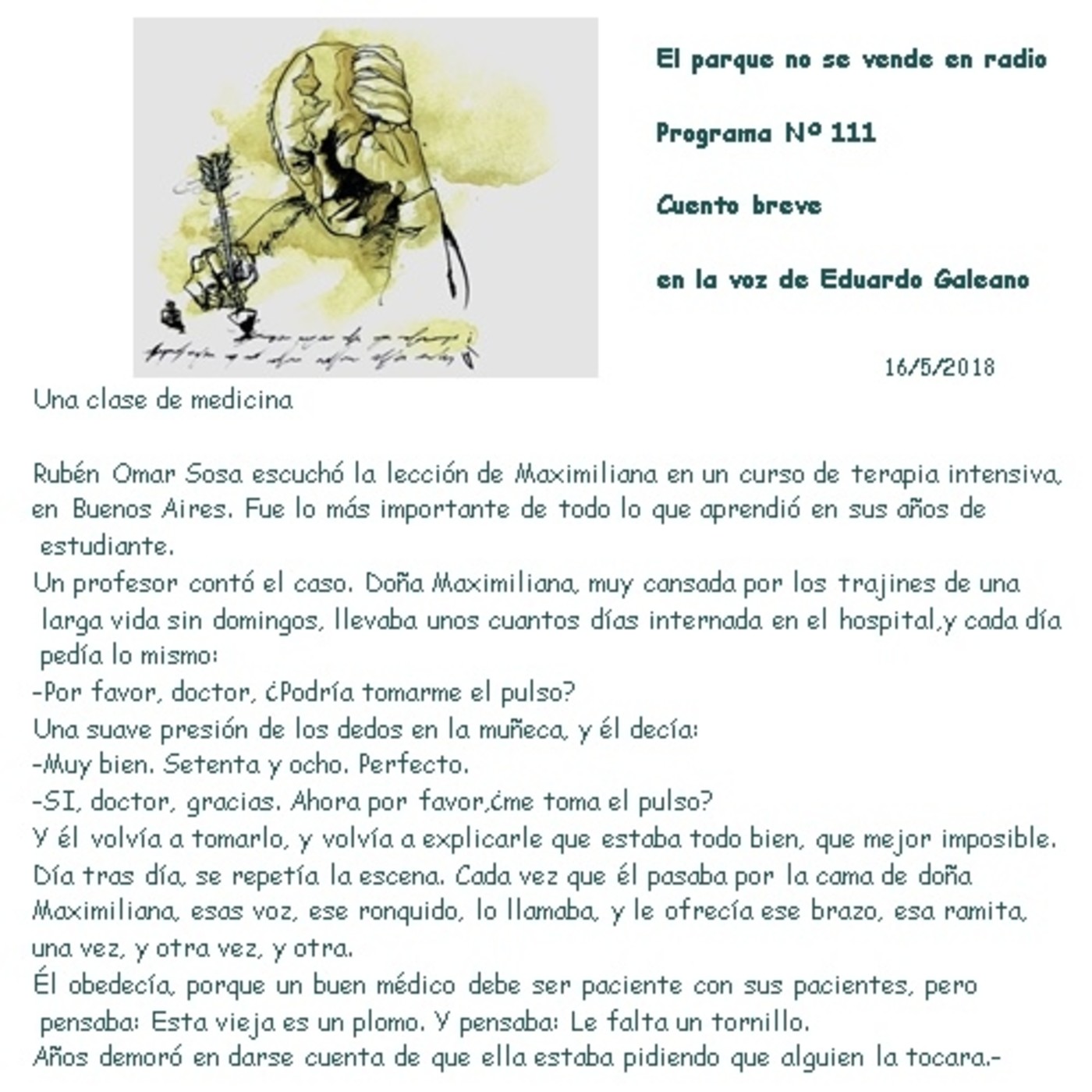 Programa N° 111 - El parque no se vende - bloque 7 episode artwork
