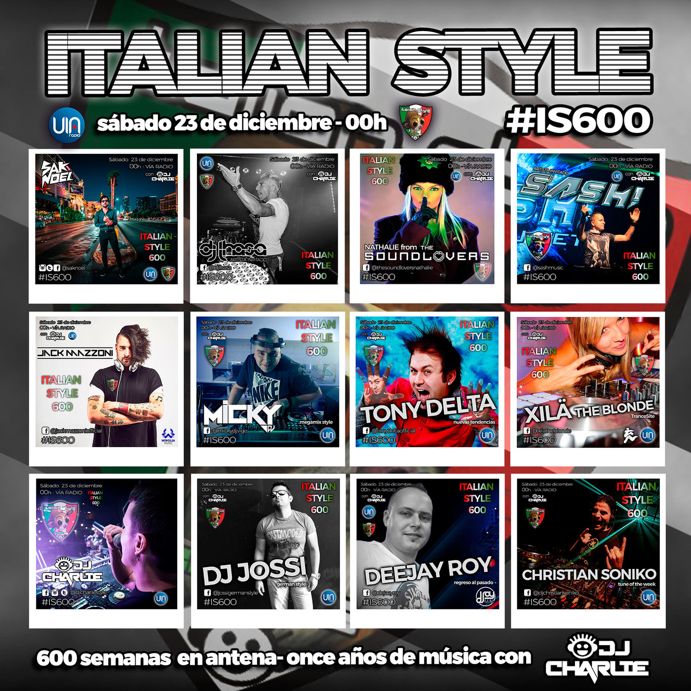 Italian style radio show 600 23/12/2017 PARTE 1 episode artwork
