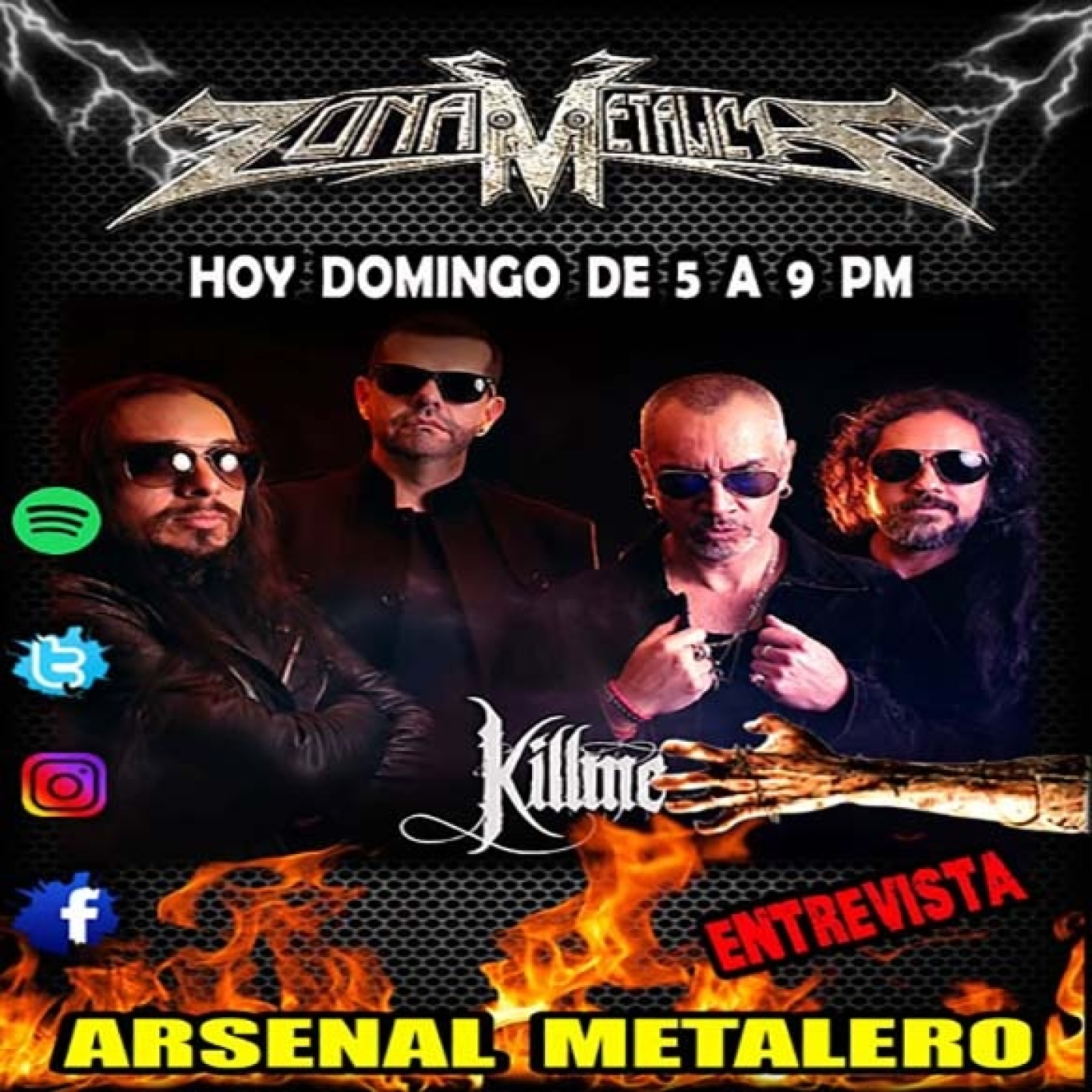 ZONA METÁLICA ENTREVISTA A BANDA KILLME (8-mayo-2023) episode artwork
