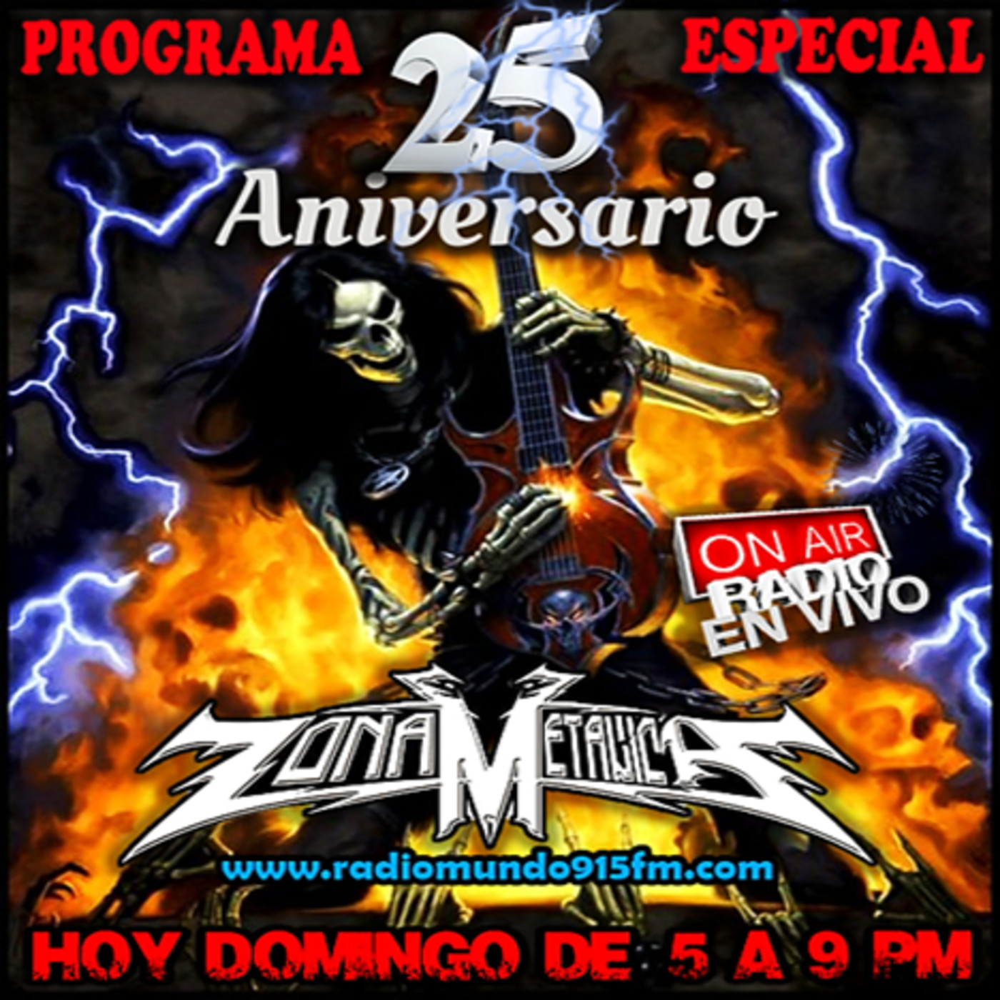 ZONA METALICA (parte 1) PROGRAMA ESPECIAL DE ANIVERSARIO N°25 (9- junio-2019) episode artwork