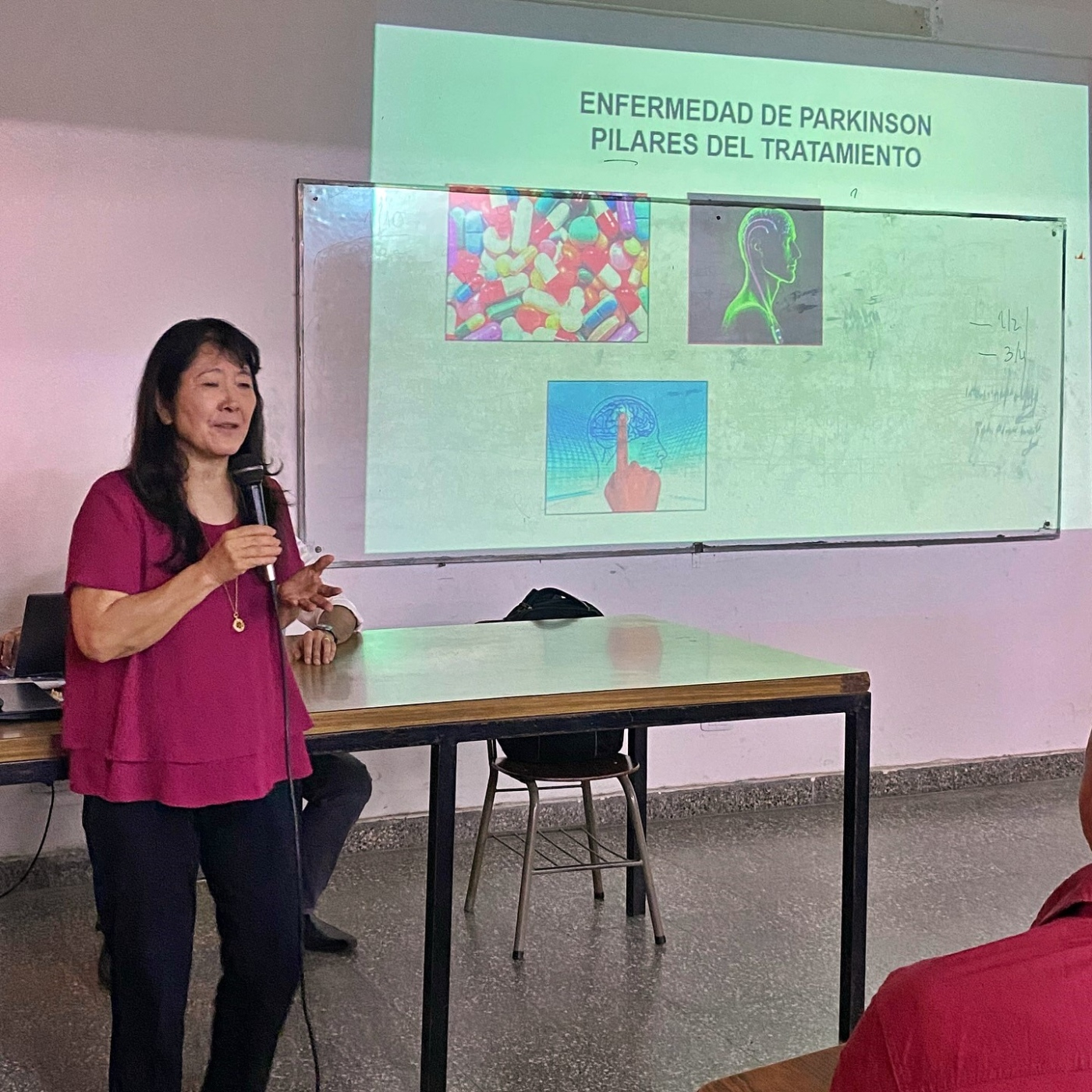 Dra Tomoko Arakaki (medica de planta Servicio de Neurologia Hospital Ramos Mejia) y Verónica Alegre (Profesora de Tango)