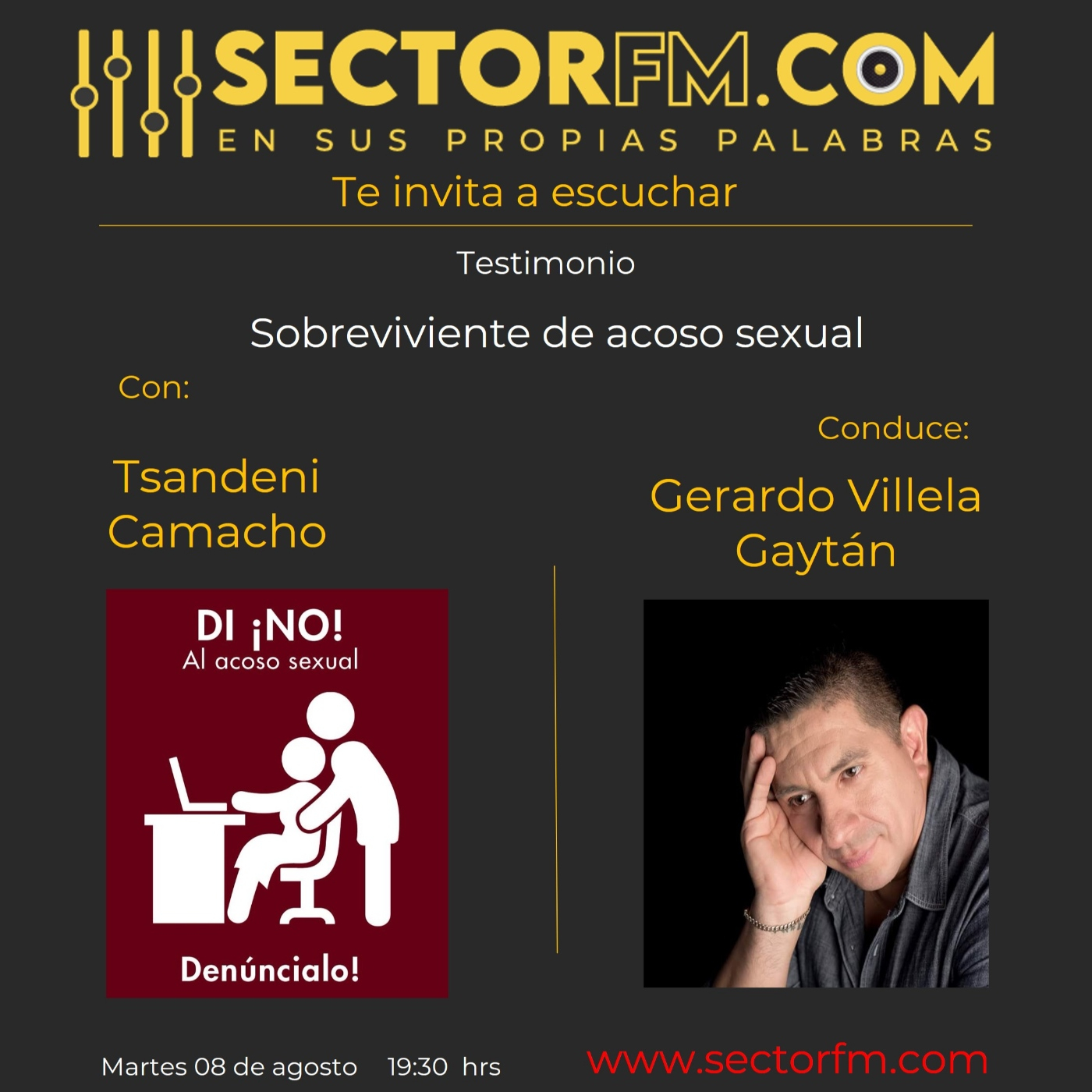 Testimonio sobreviviente de acoso sexual Tsandeni Camacho 08-08-23 episode artwork